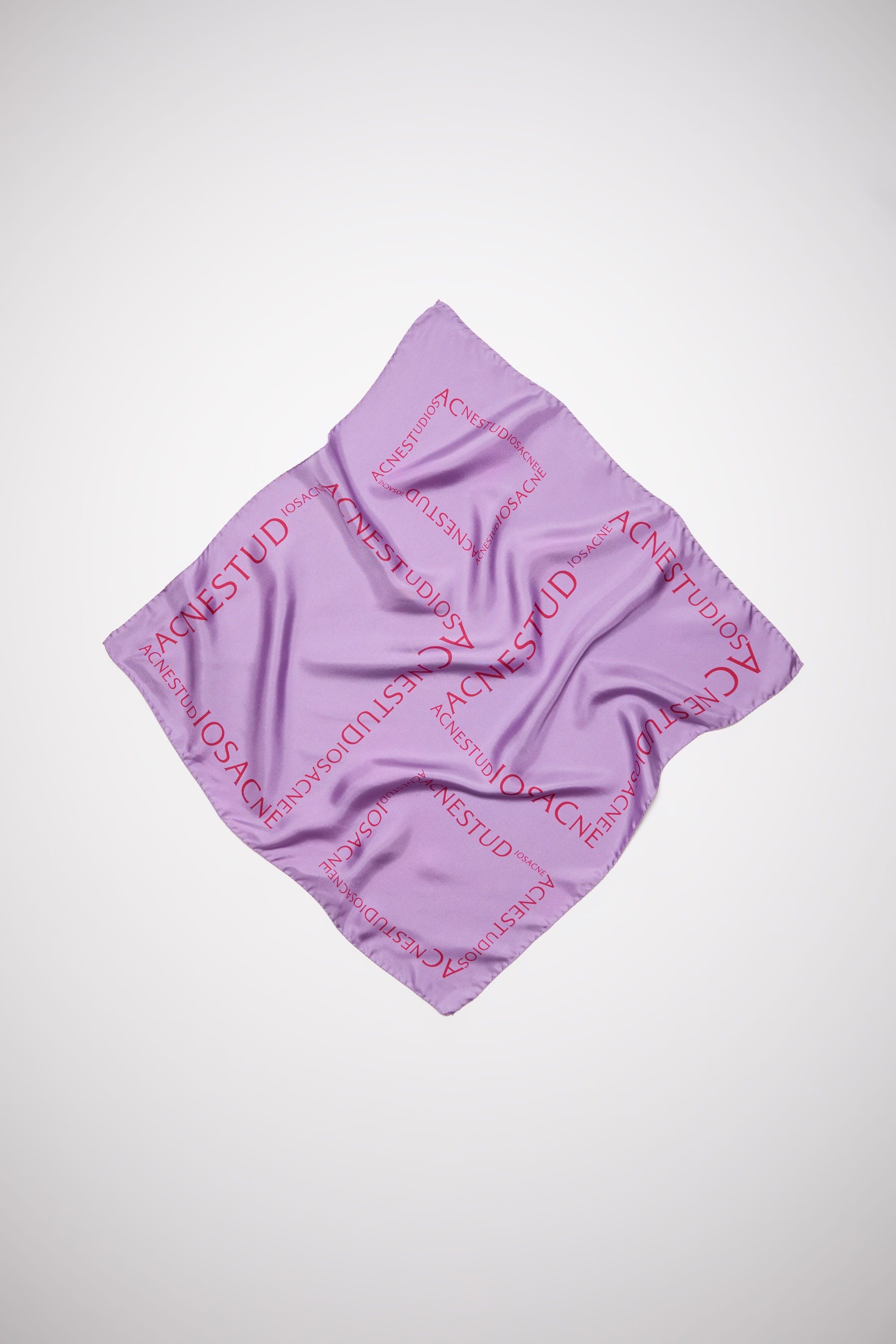 Logo silk scarf - Orchid purple - 1