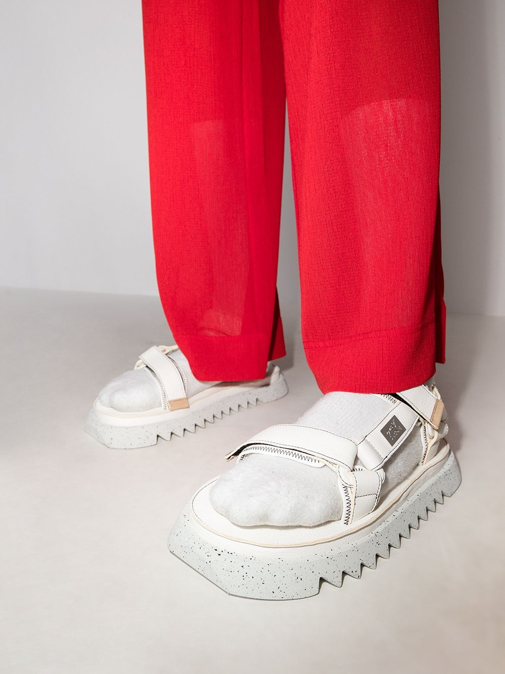 x Suicoke flatform sandals - 5