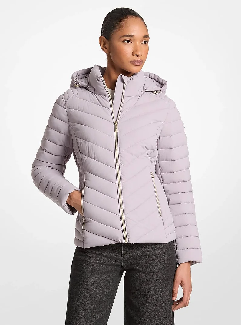 Chevron Quilted Jacket - 1