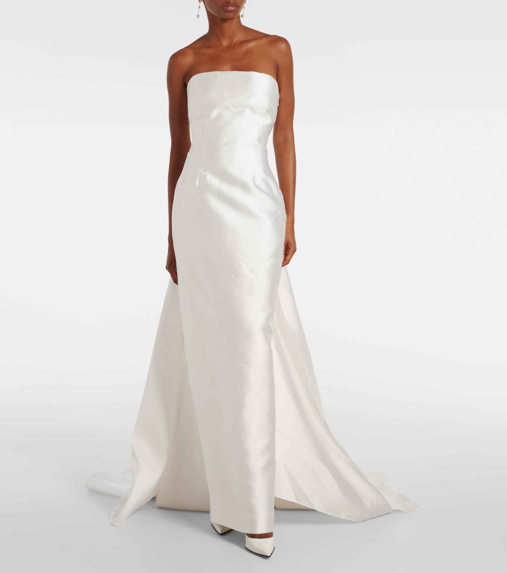 Bridal Imani strapless satin twill gown - 2