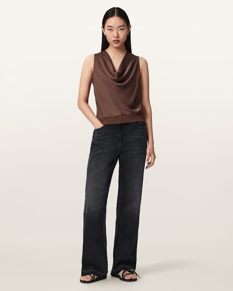 ZOEY SLEEVELESS COWL NECK TANK TOP 5