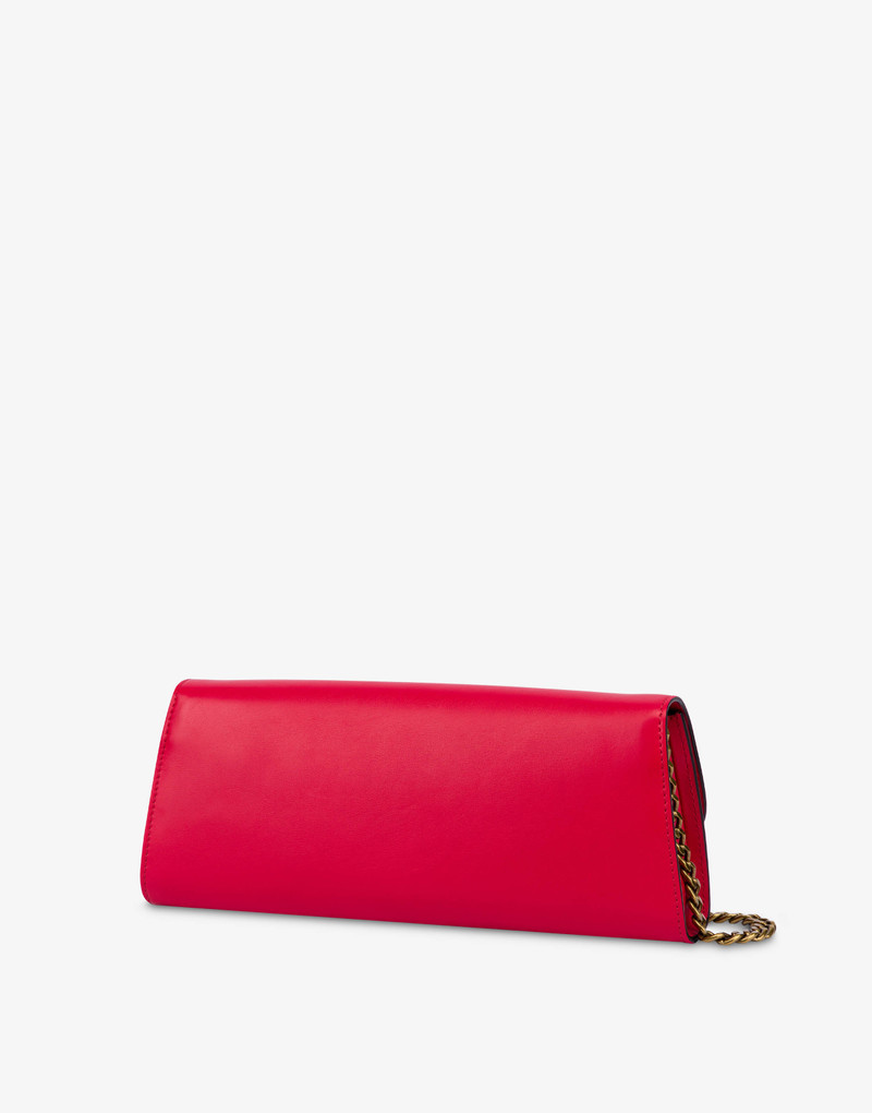 NAPPA LEATHER BAROQUE LOCK CLUTCH 2