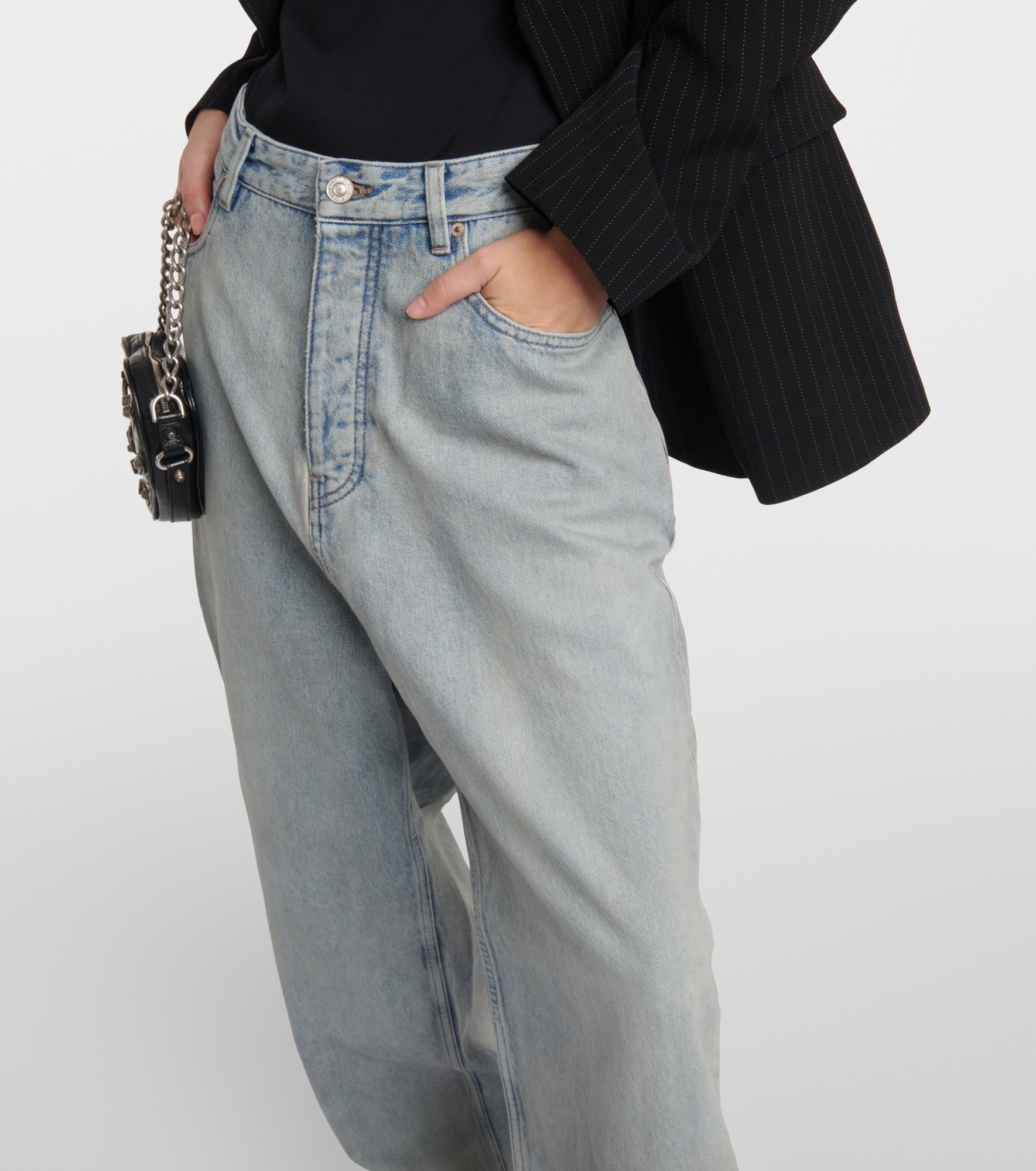 High-rise wide-leg jeans - 4