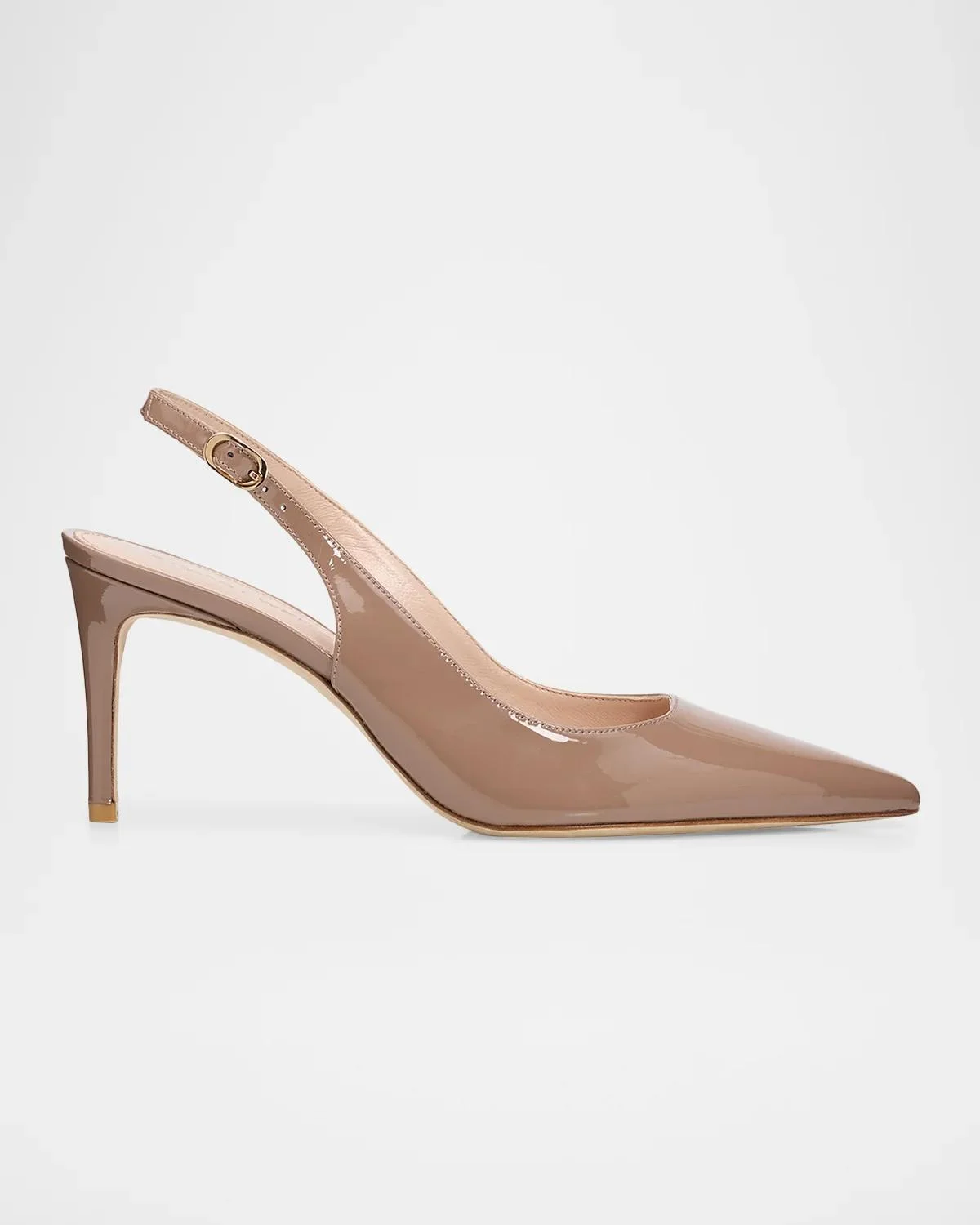 75mm Stuart Power Patent Leather Slingback Pumps - 1