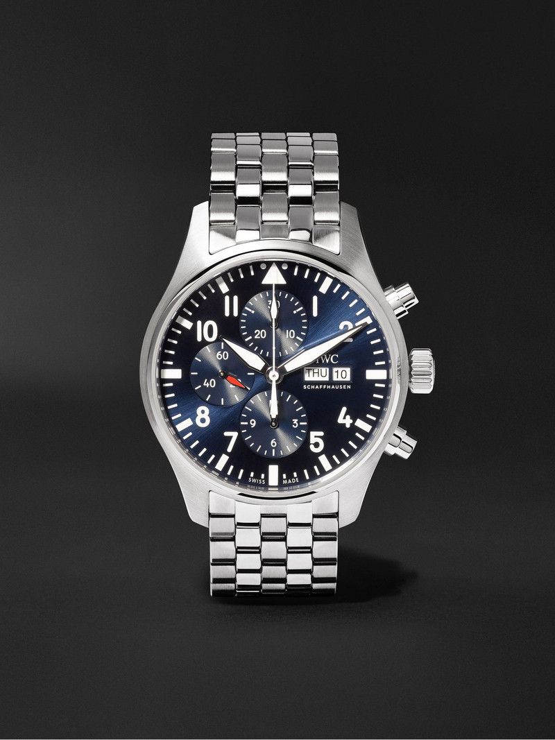 Pilot's Le Petit Prince Edition Chronograph 43mm Stainless Steel Watch, Ref. No. IW377717 Navy 1