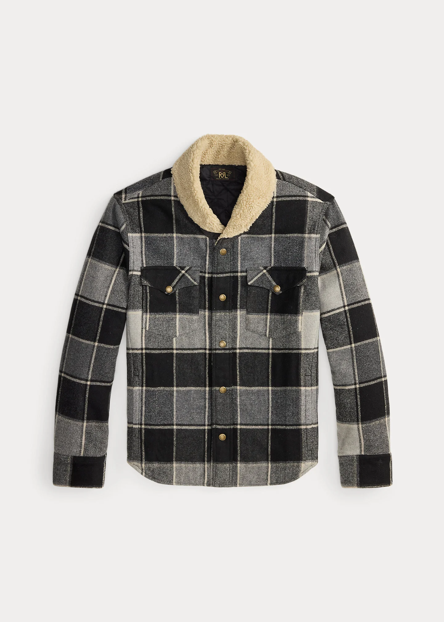 Plaid Twill Western Overshirt - 1
