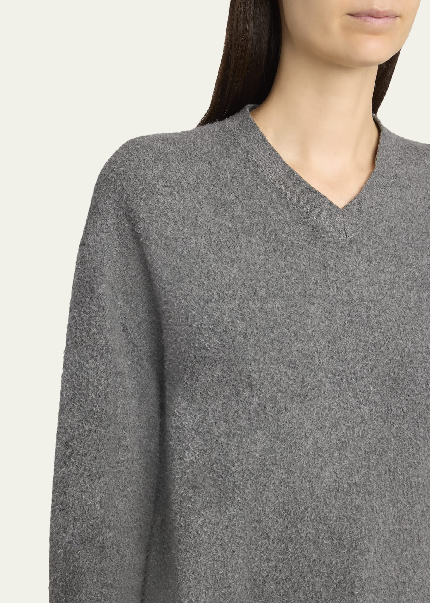 Lomika Textured V-Neck Top - 5
