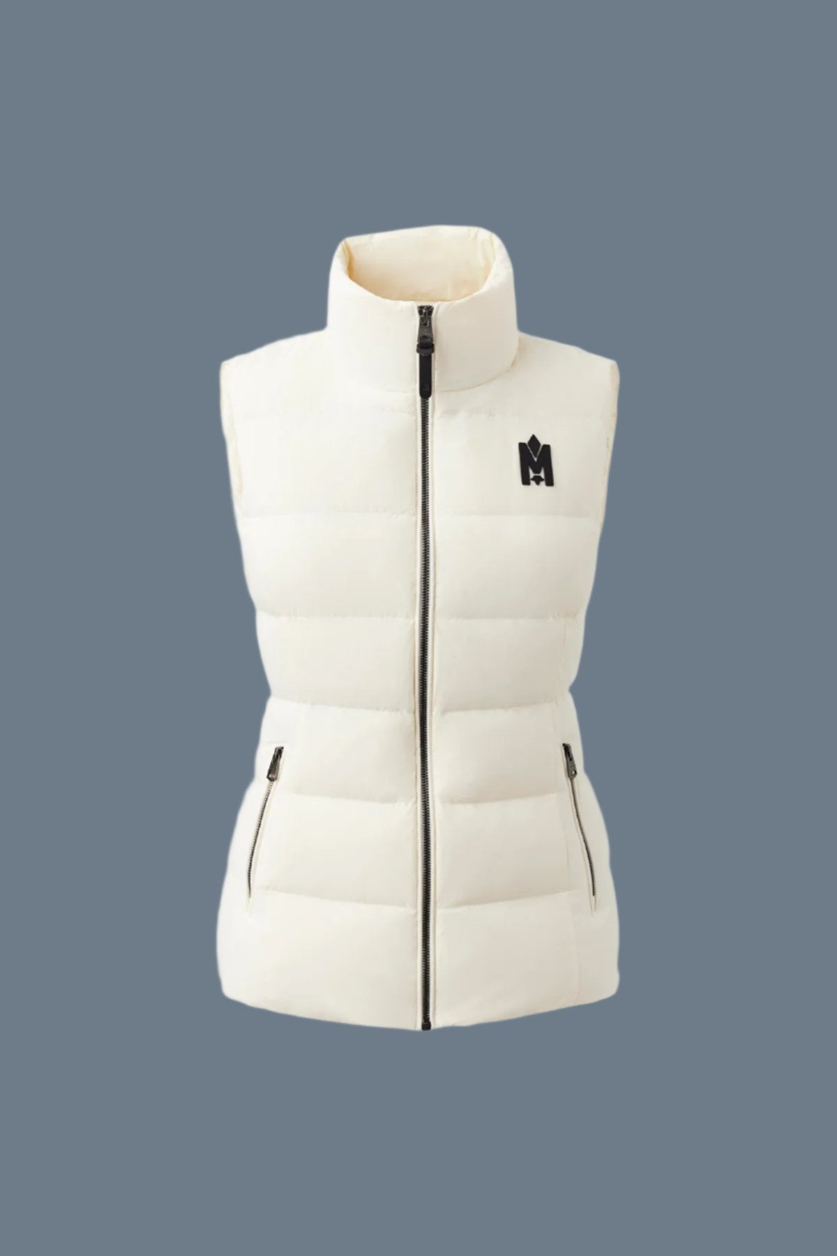 GISELA Stretch light down vest with stand collar - 2