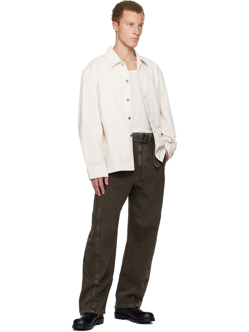 Lemaire Off-White Workwear Denim Overshirt outlook