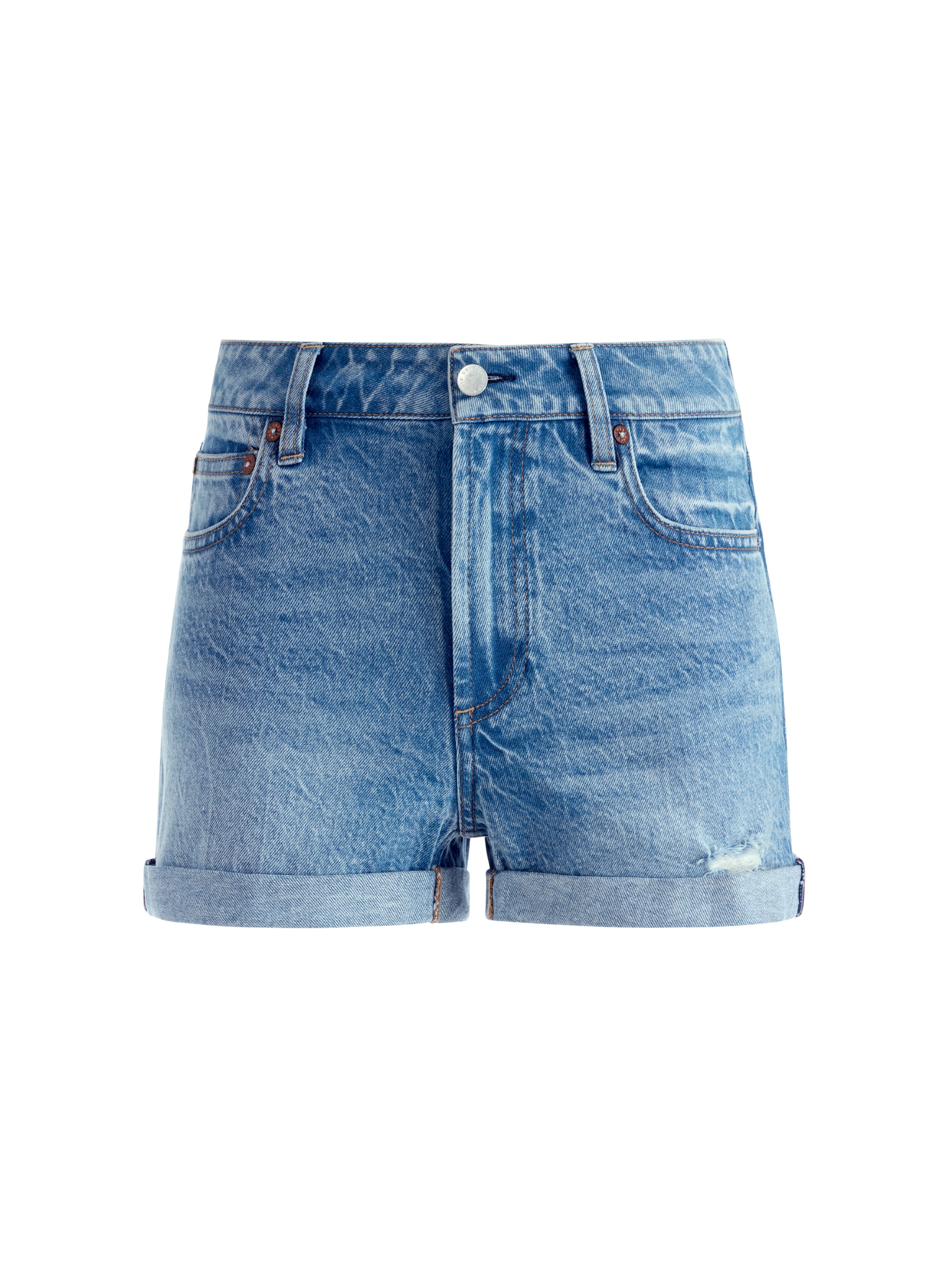 CLARE MID RISE SHORT WITH ROLLED CUFF - 1