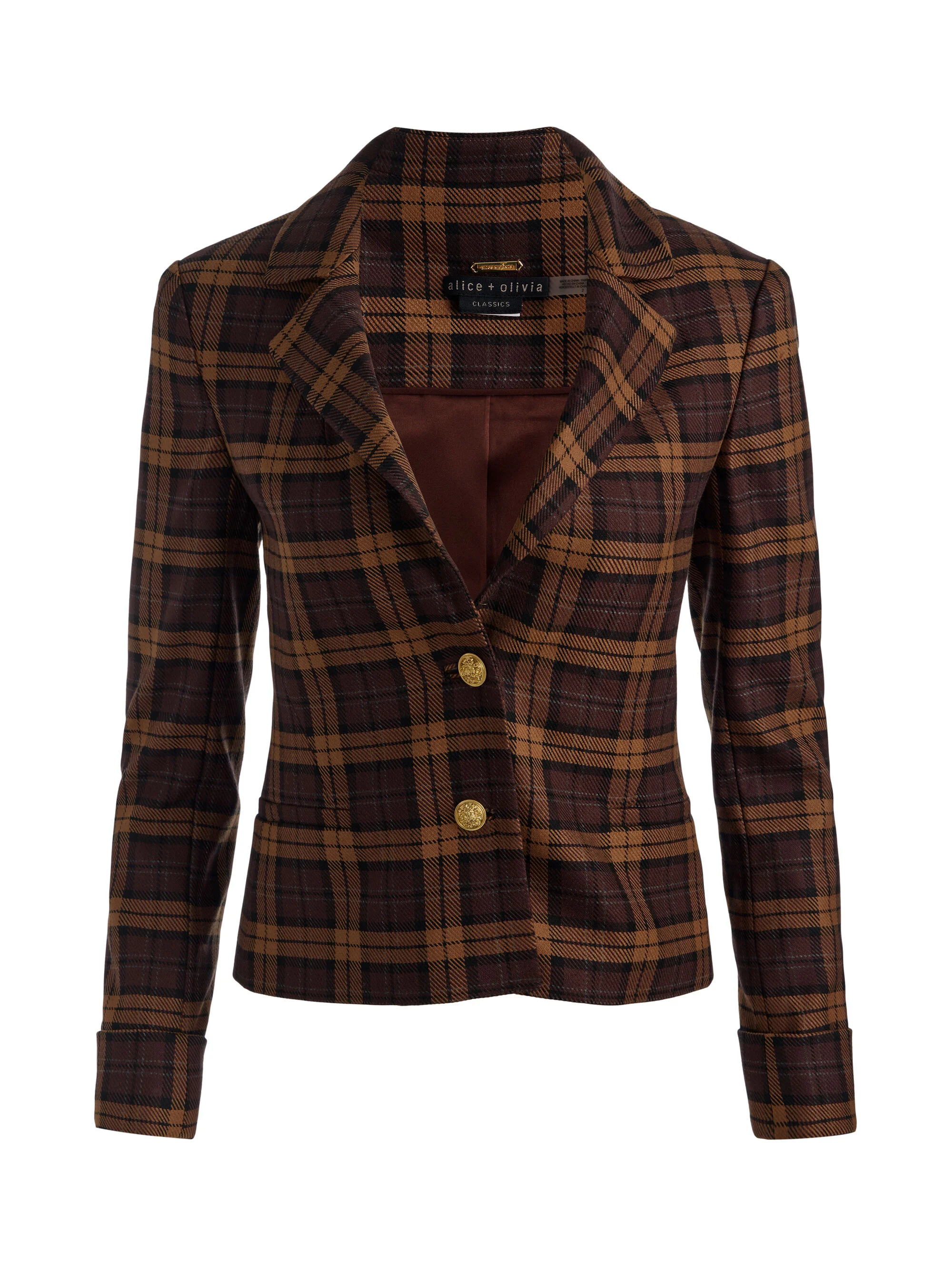 MACEY CROPPED FITTED BLAZER - 1