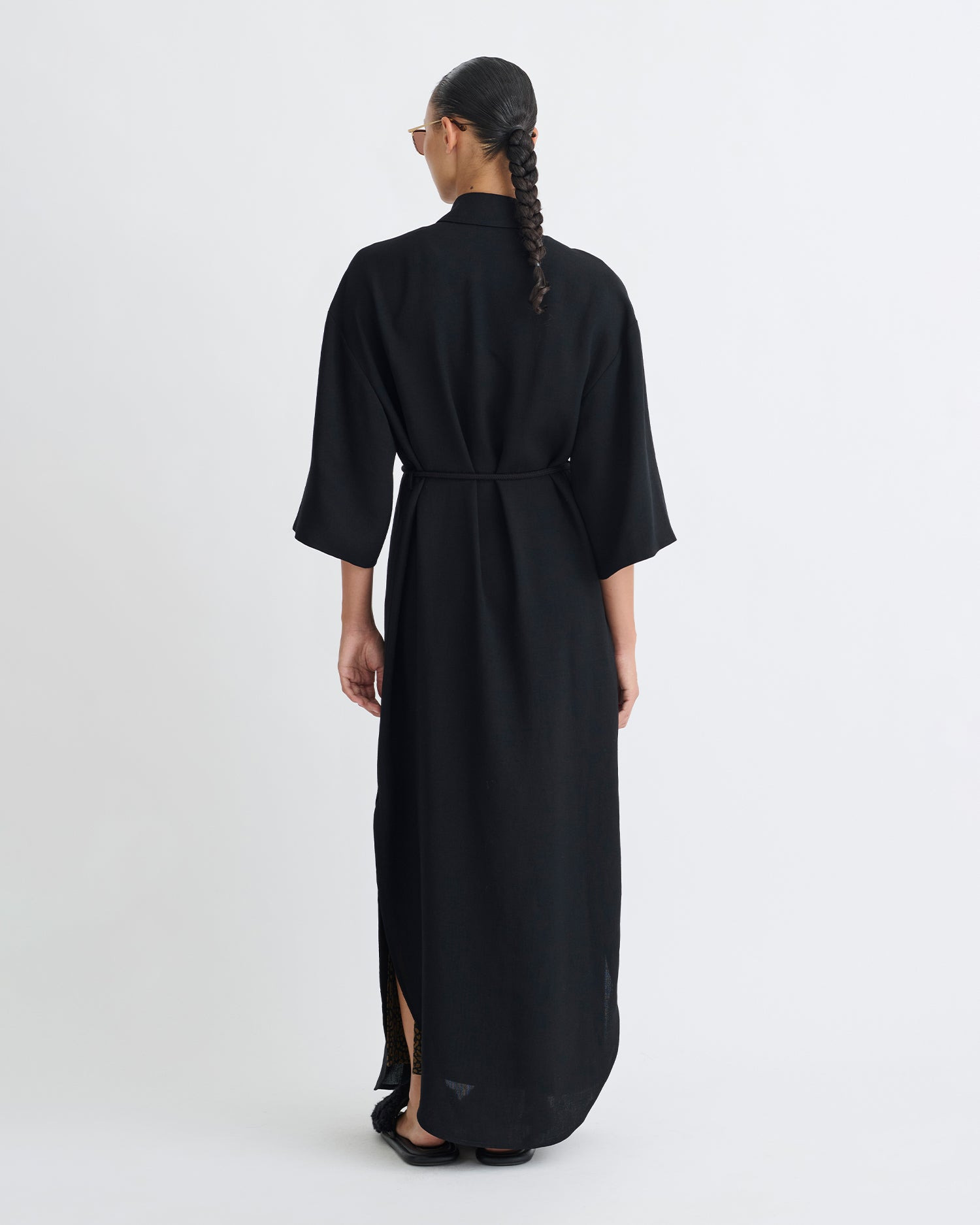 Tech Linen Shirt Dress - 3