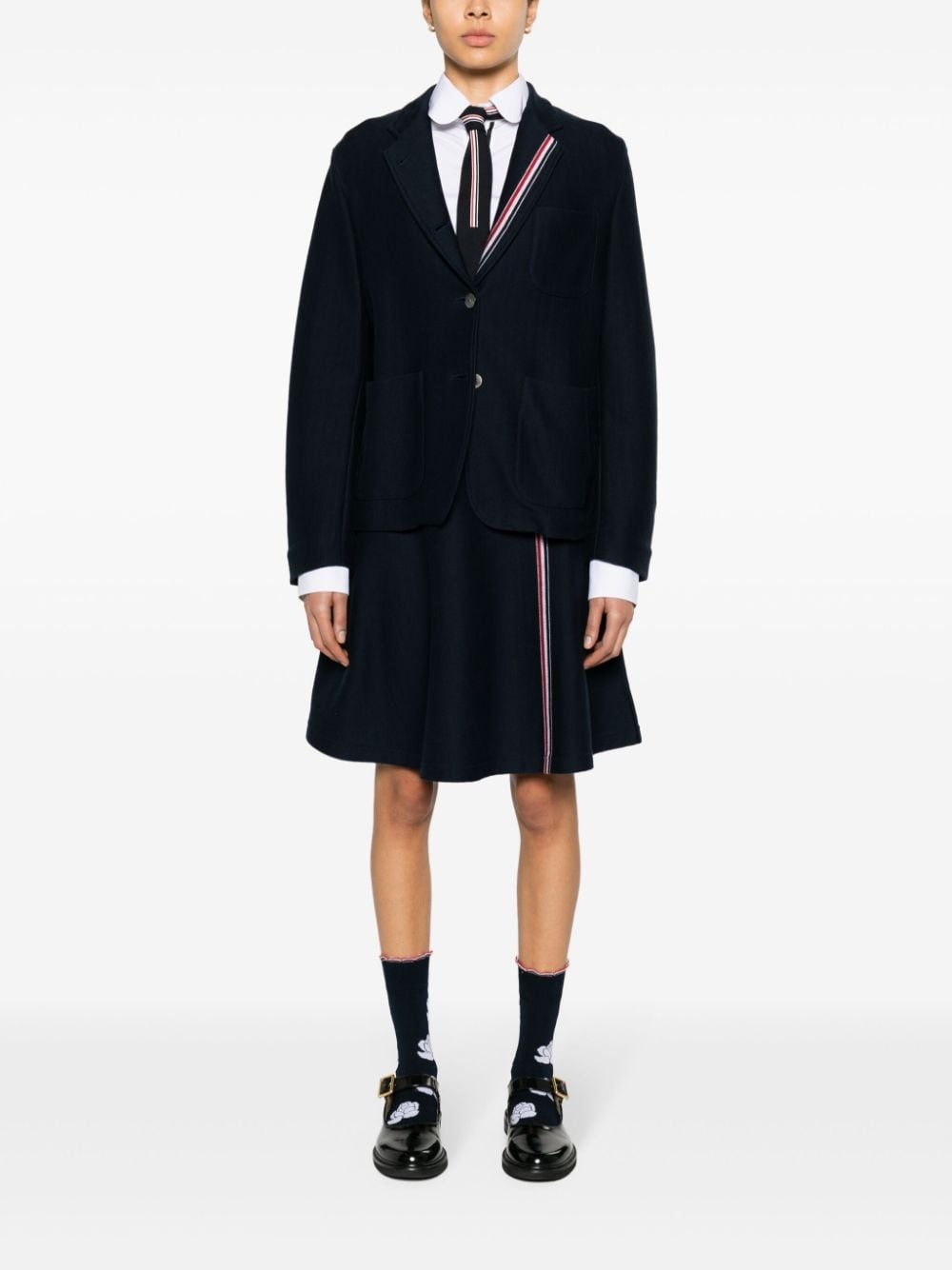 RWB-tab jersey blazer - 2