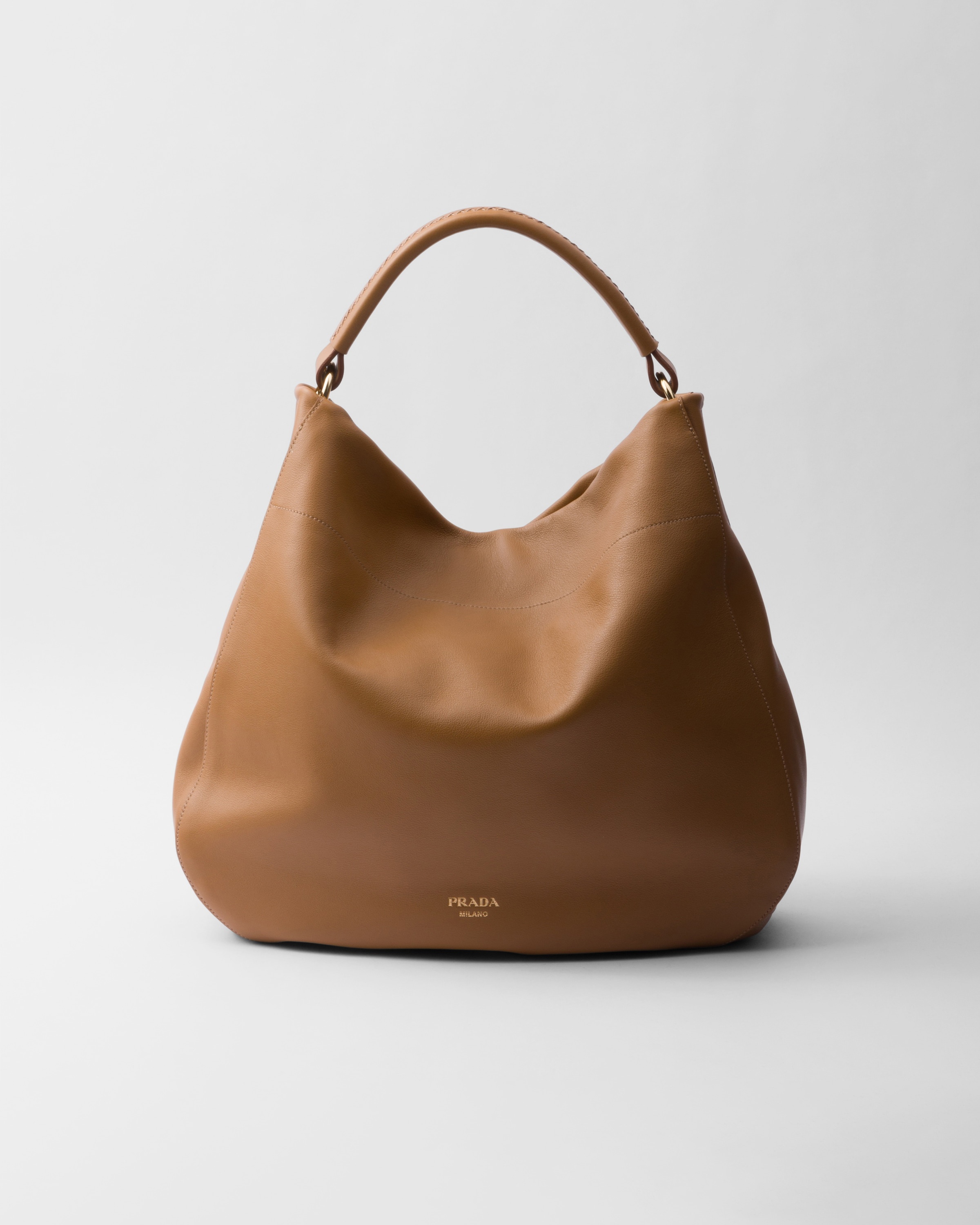 Large leather shoulder bag - 1