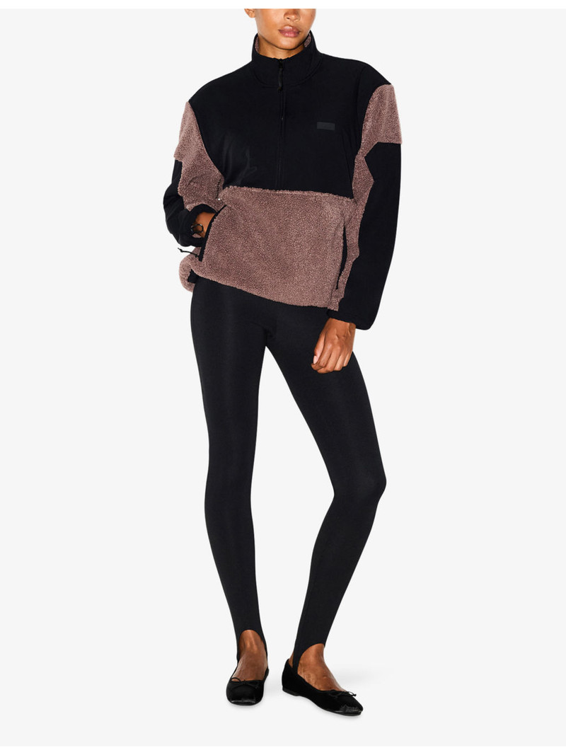 SKIMS Teddy Logo-Embellished Fleece Sweatshirt outlook