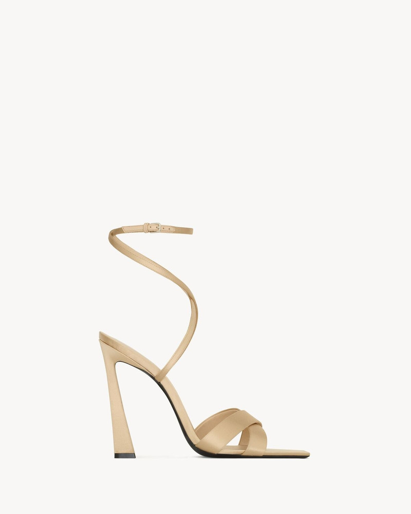 CORINNE SANDALS IN SATIN CREPE - 1