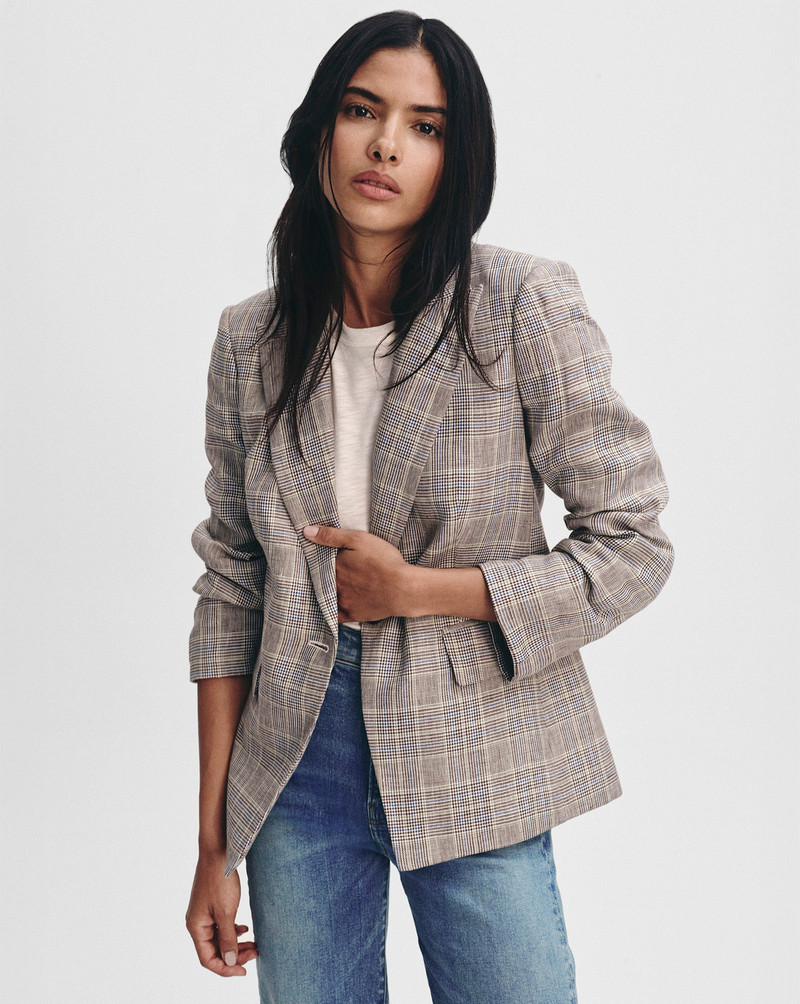 VERONICA BEARD OBIE LINEN DICKEY JACKET outlook