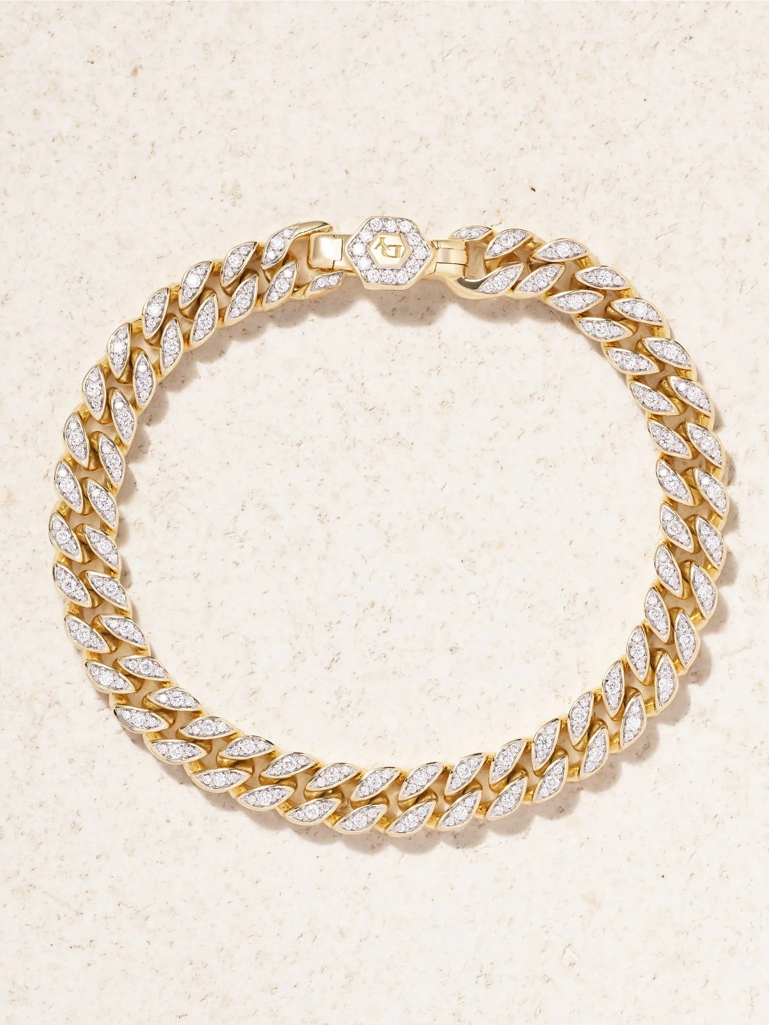 18-karat gold diamond bracelet Gold - 1