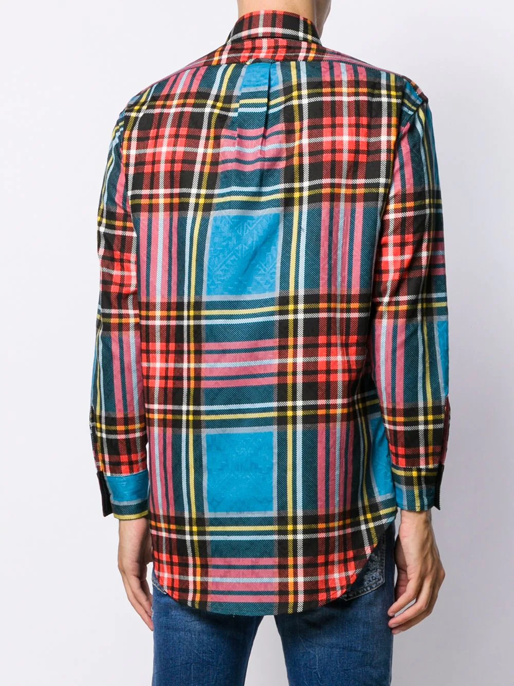 checked print shirt - 4