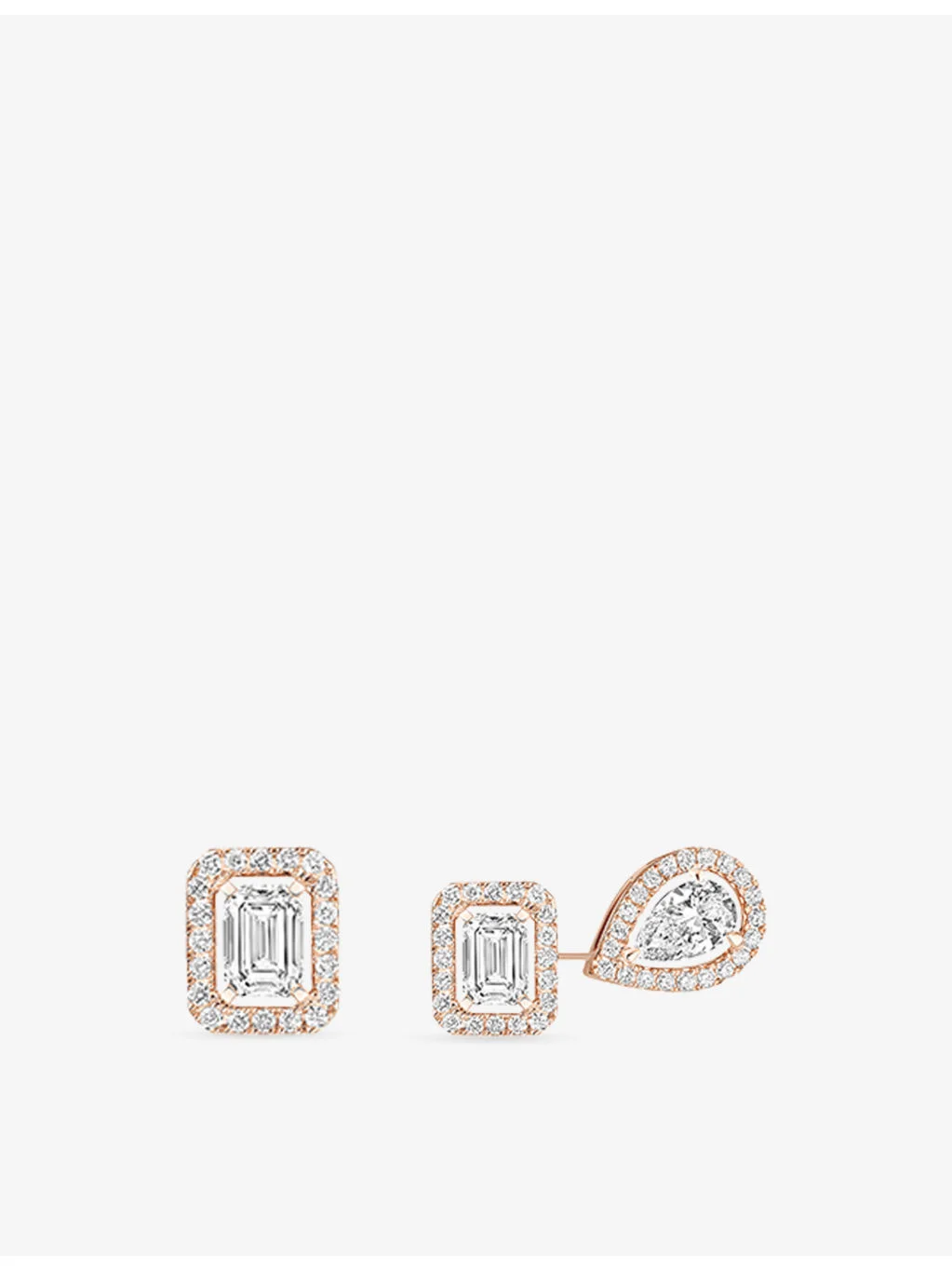 My Twin 18ct Gold And 0.81ct Diamond Stud Earrings - 1