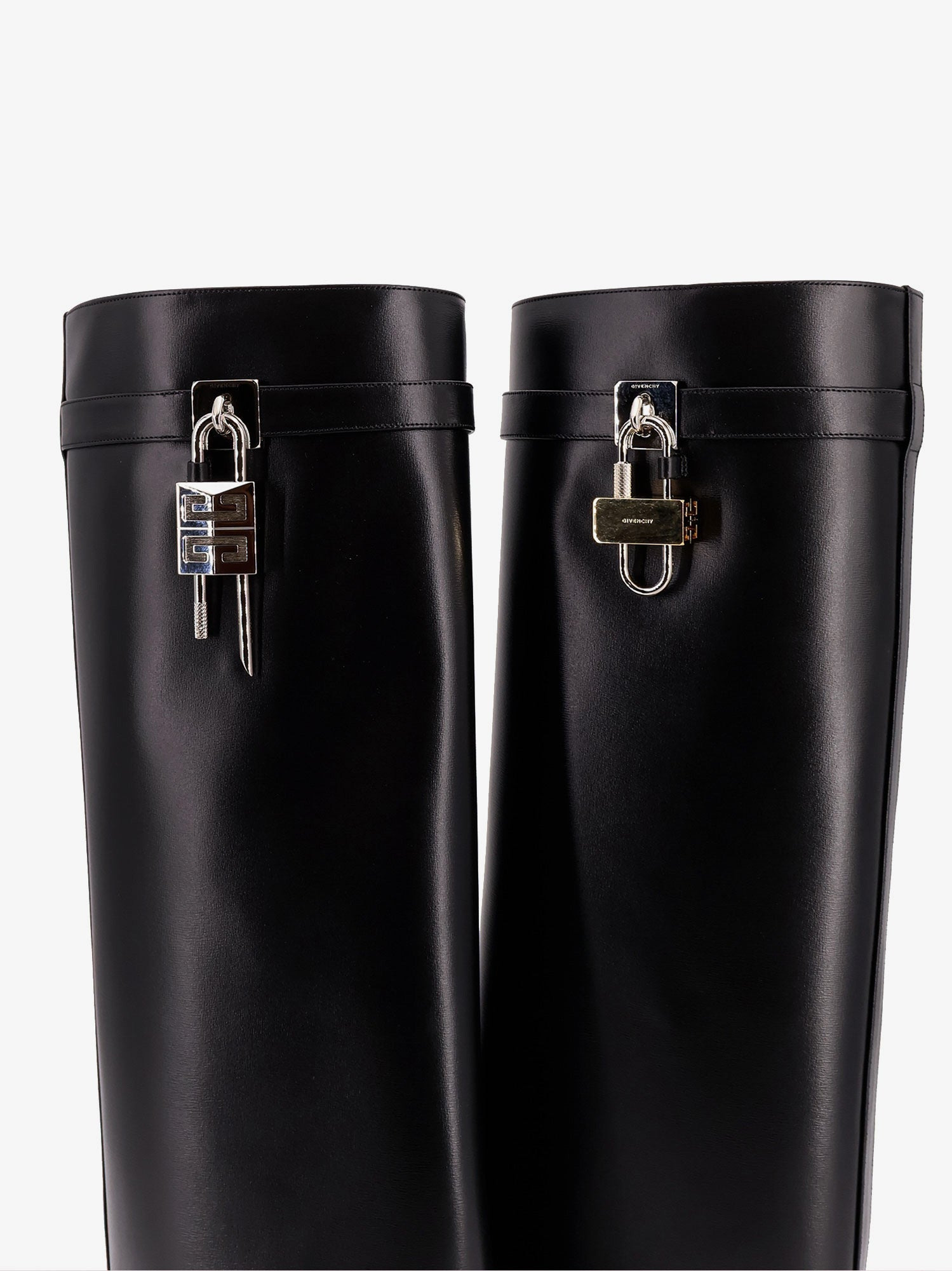 Givenchy Shark Lock Leather Boots - 4