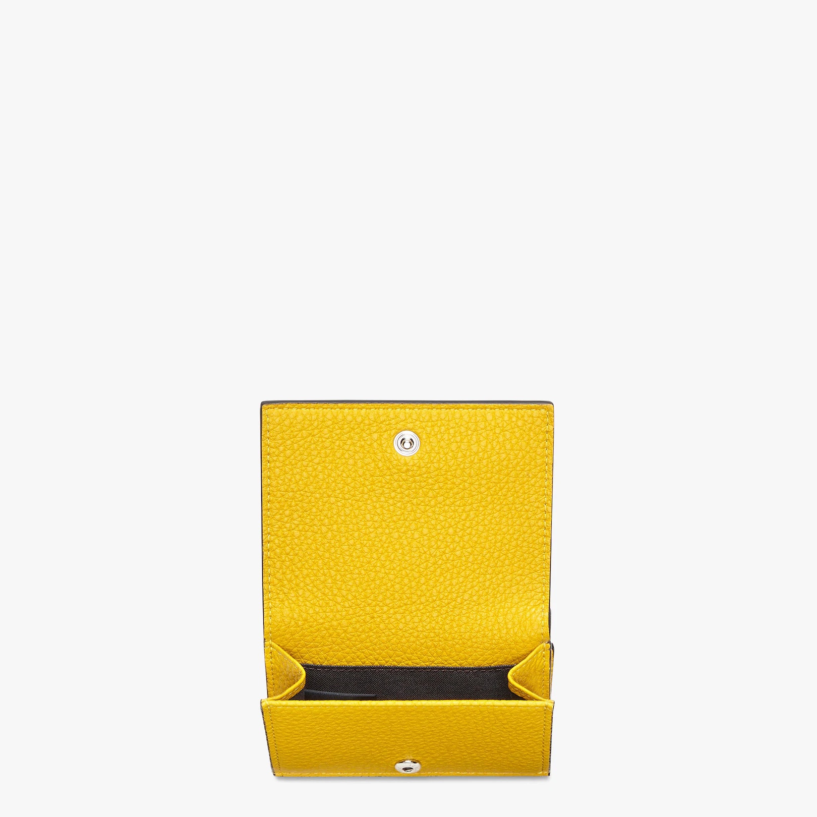 Yellow leather tri-fold wallet - 3