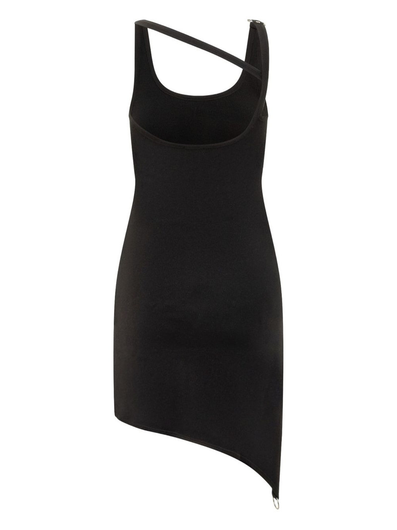 courrèges asymmetrical-strap mini dress outlook