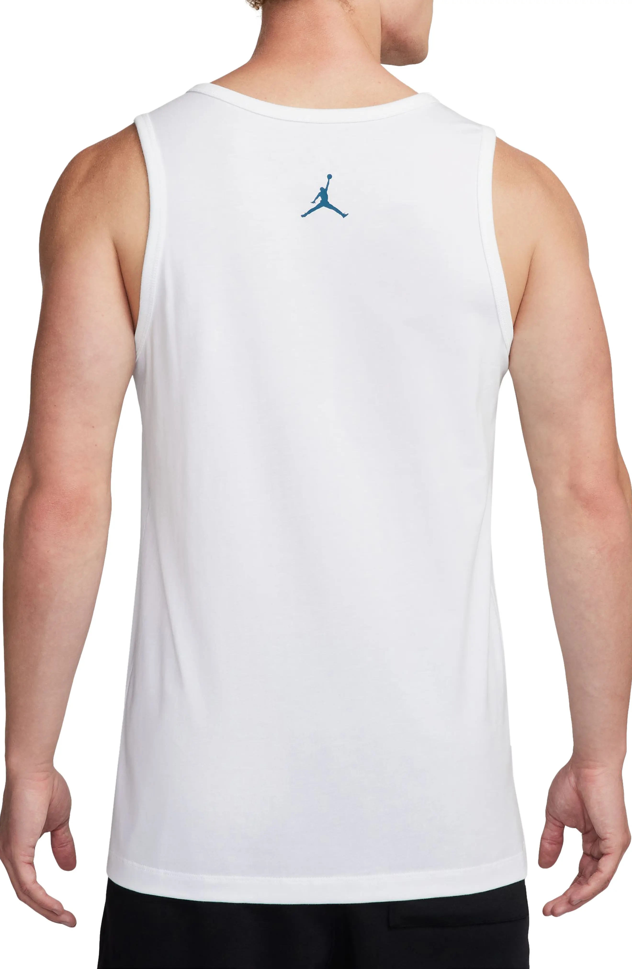 Flight Essentials Graphic Tank in White/Industrial Blue - 2