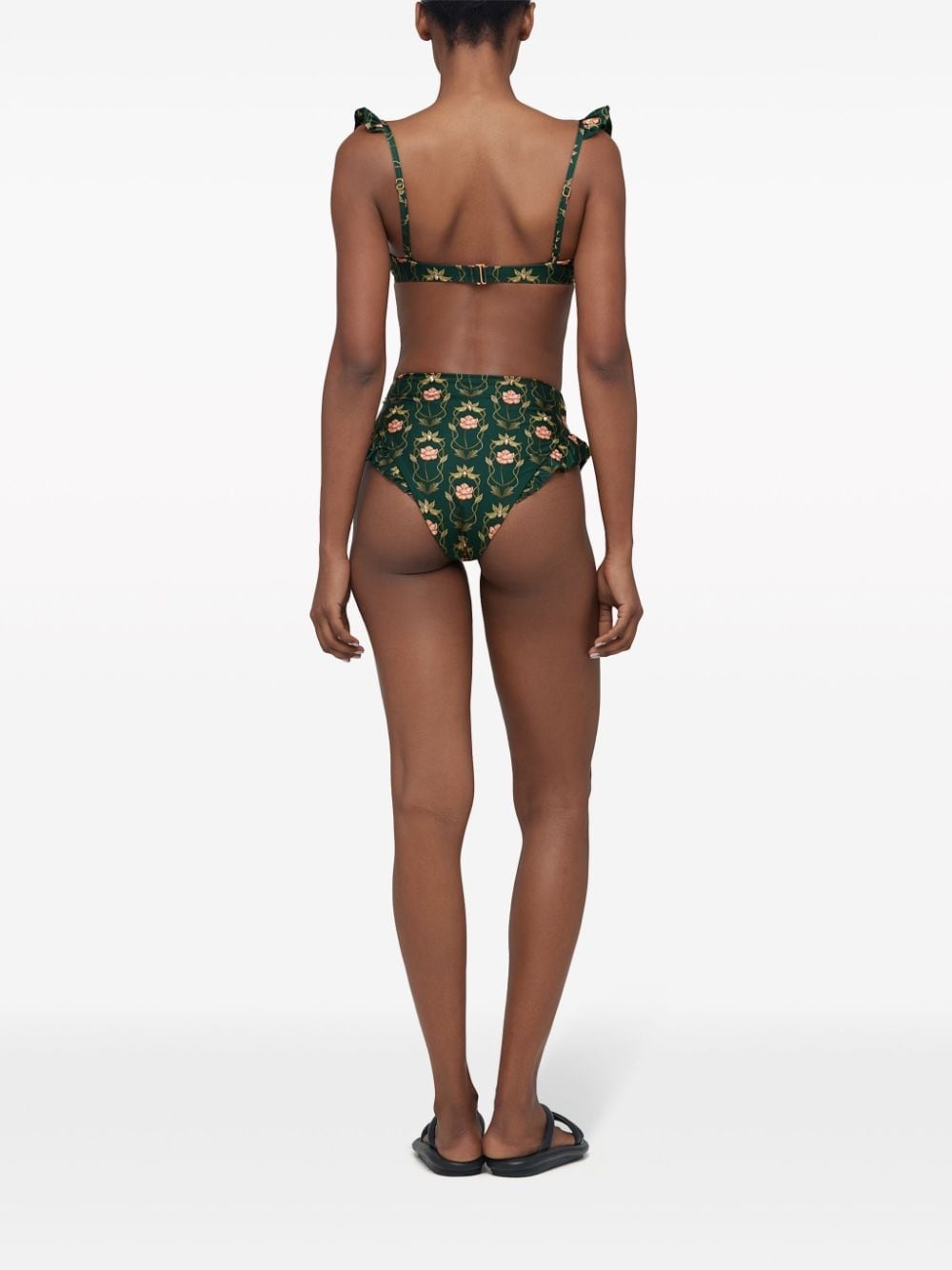 Kiwi EsotÃ©rico floral-print bikini top - 3
