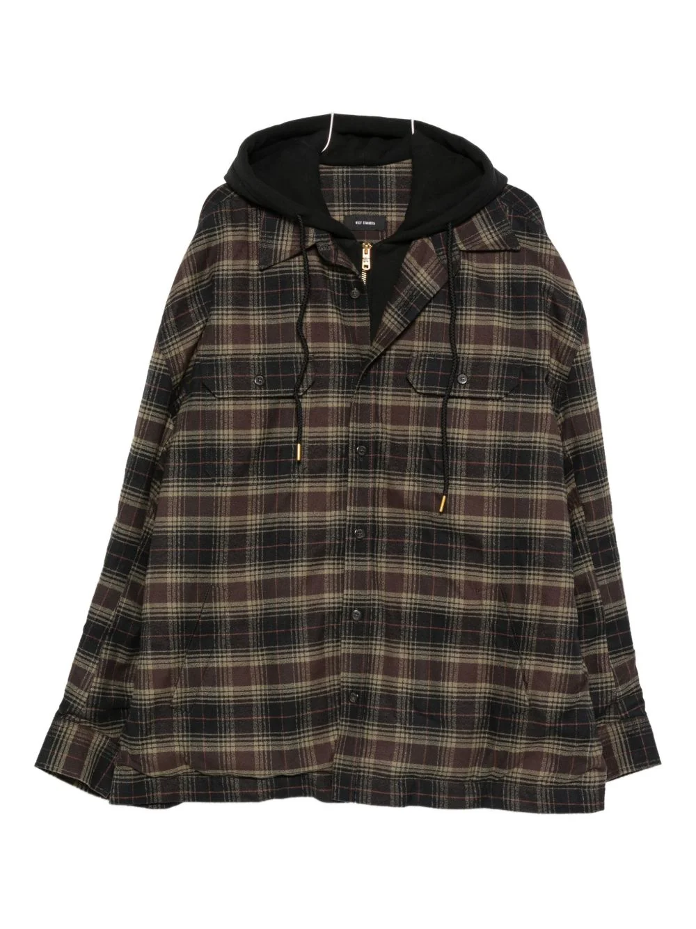 Ganadero hooded flannel overshirt - 1