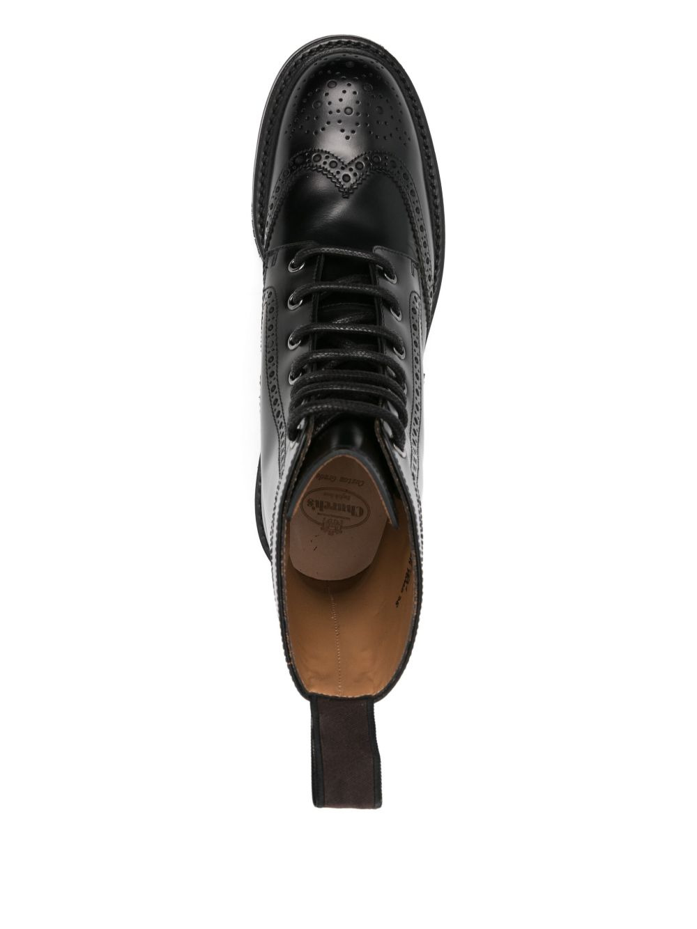 lace-up brogue boots - 4