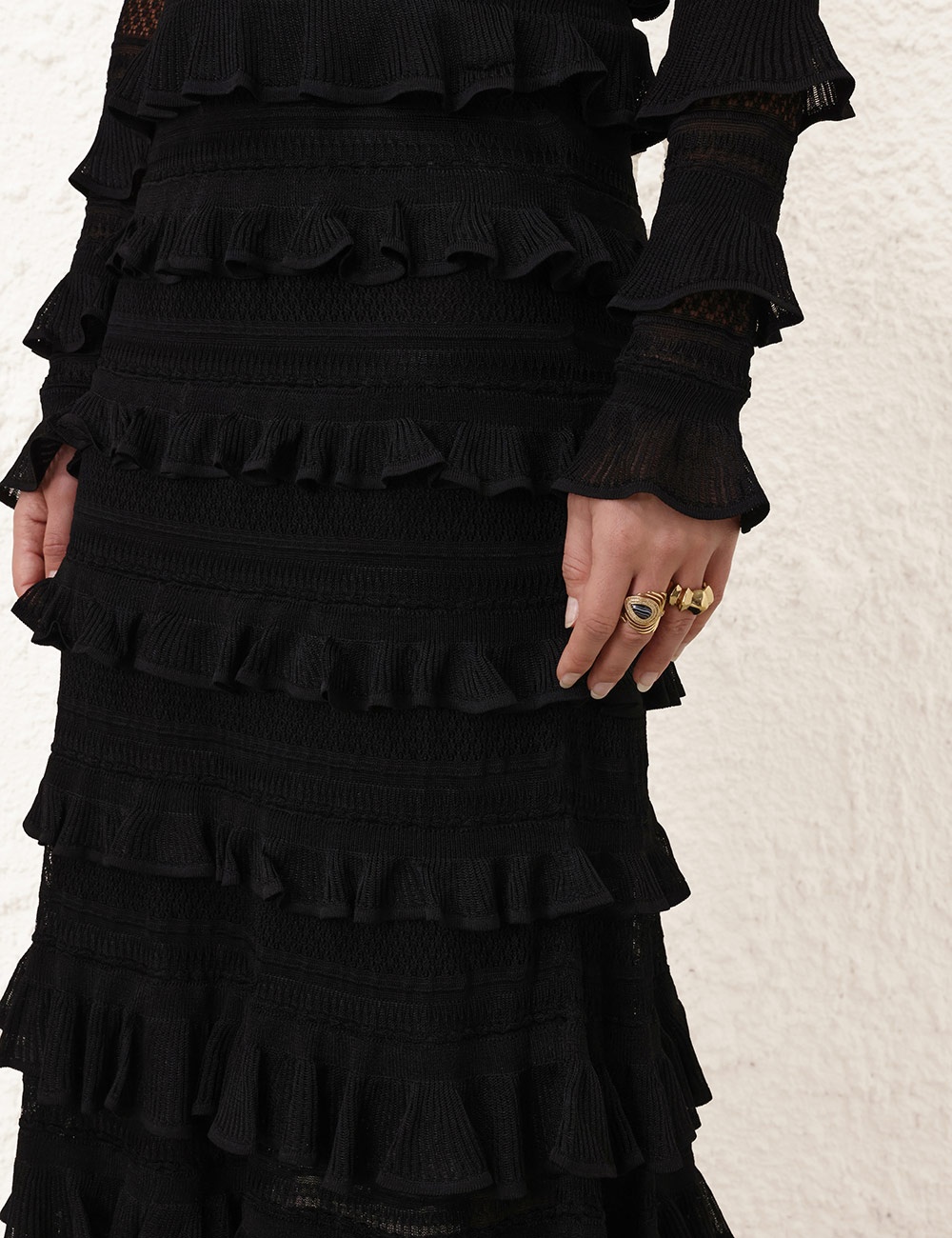 ILLUSTRATION FRILLED SKIRT - 5