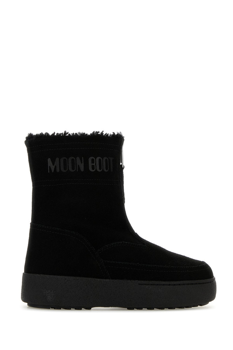 MOON BOOT Black suede LTrack Lara ankle boots outlook