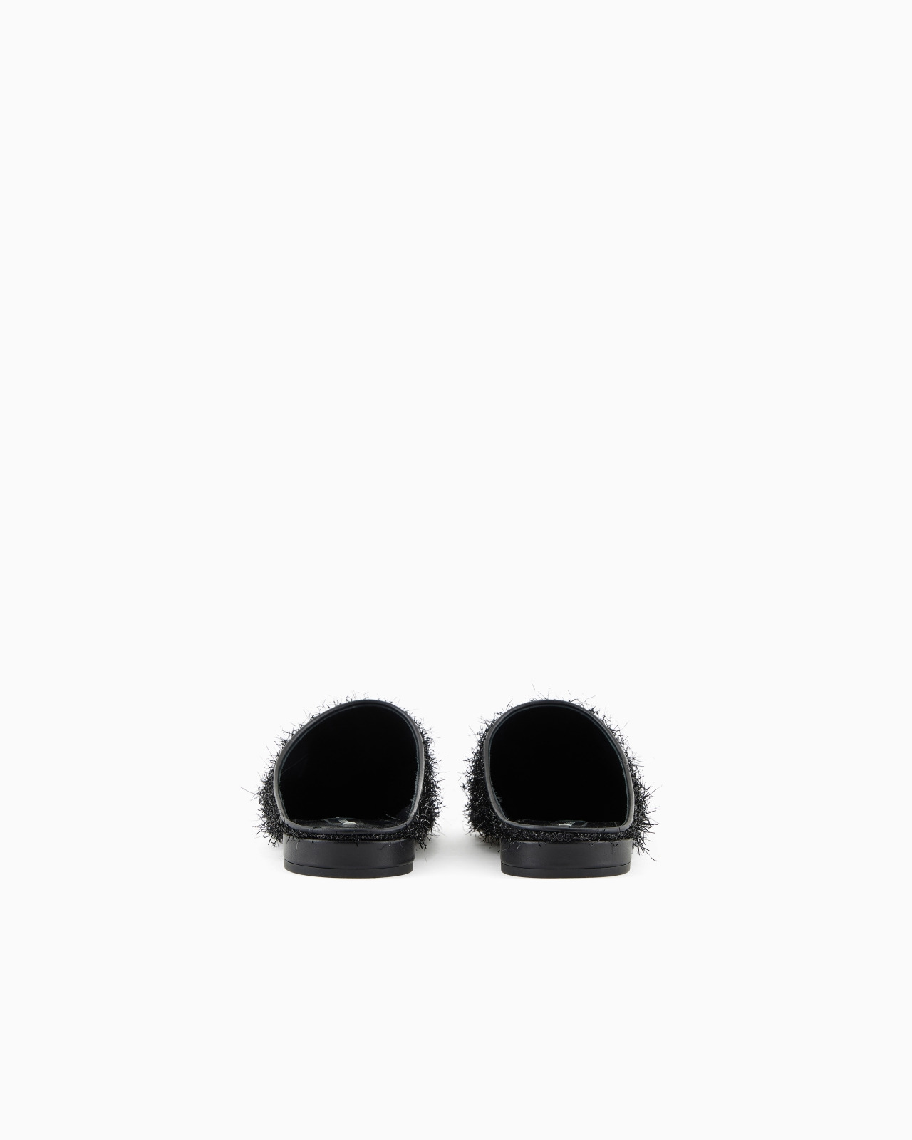 GIORGIO ARMANI X 10 CORSO COMO MULES IN FUR-EFFECT FABRIC - 4