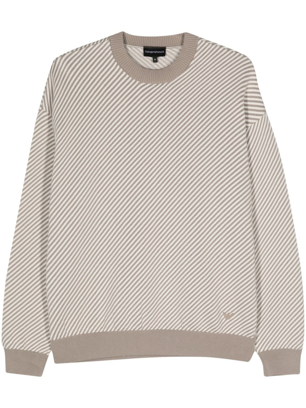 striped ribbed jumper - 1