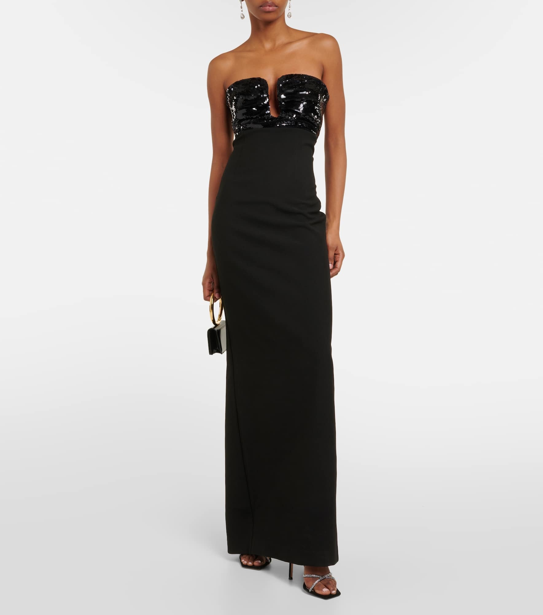 Embellished strapless gown - 2