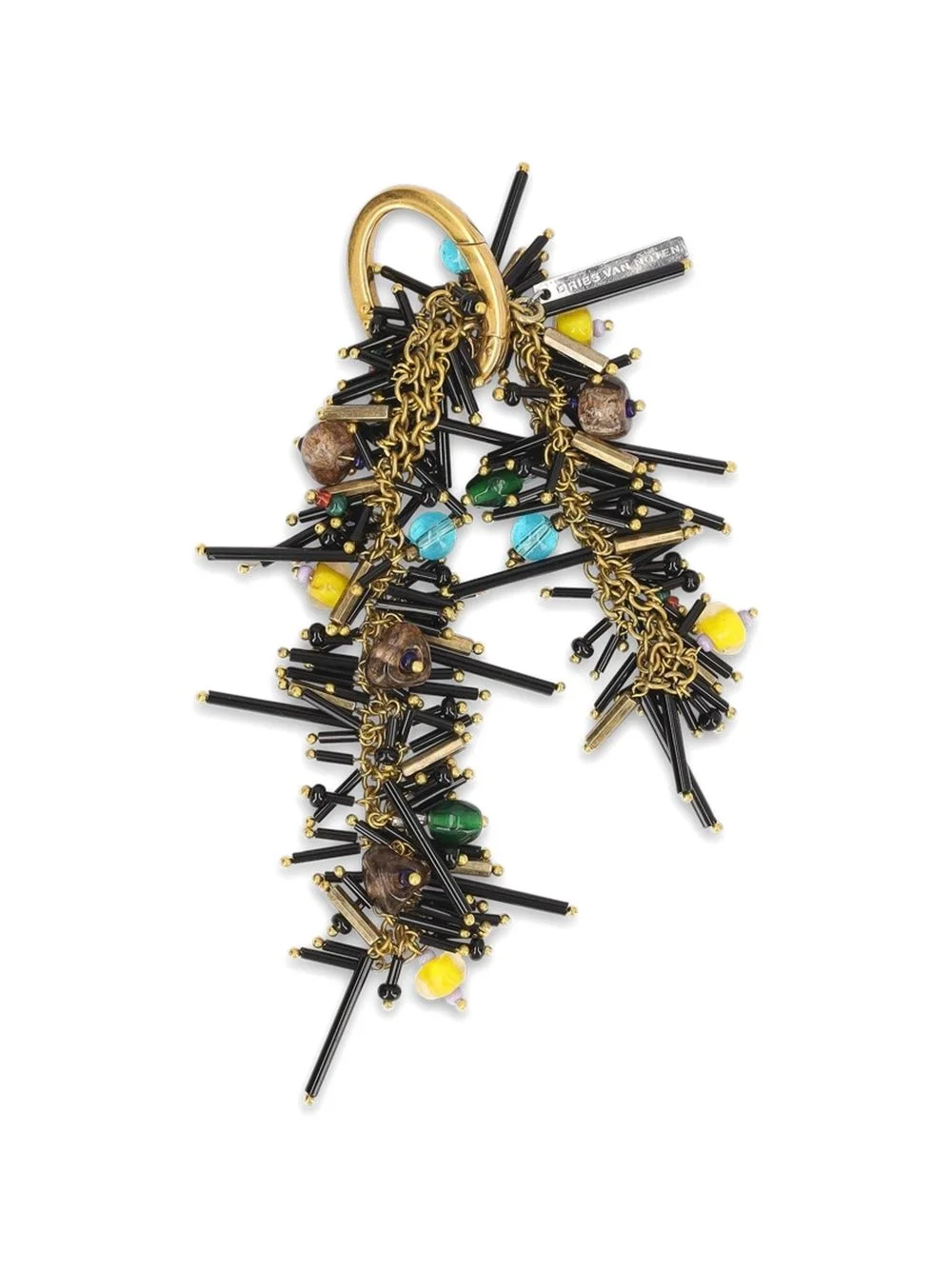 embroidered bag charm - 1