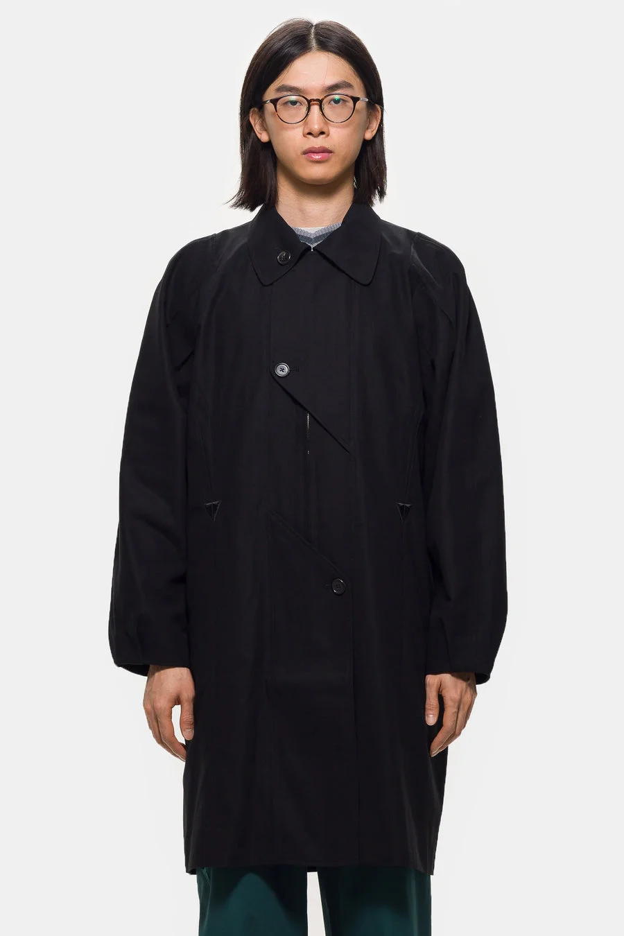 Satureja Coat in Black - 1