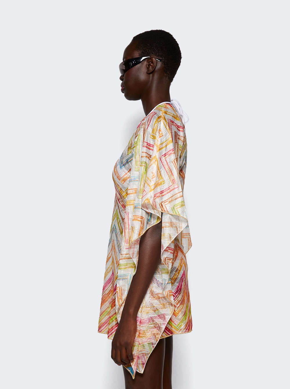 Short Cover-up Kaftan Multicolor Tetris - 4