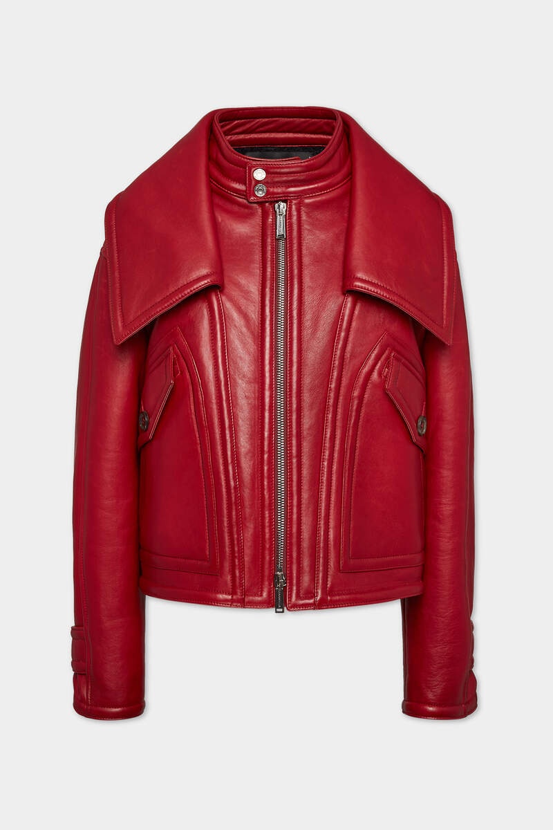 50 BONDED LEATHER BIKER JACKET - 1