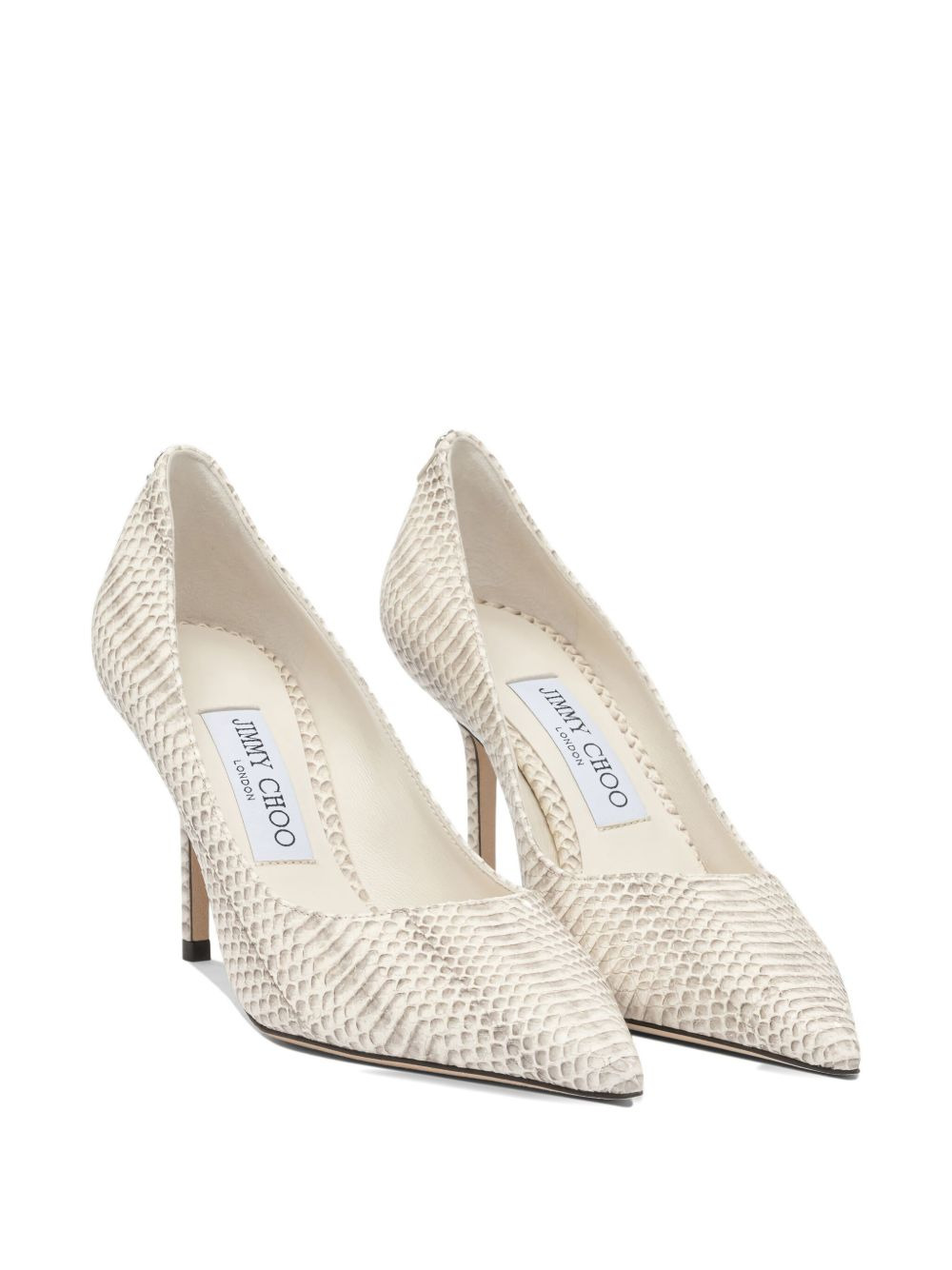 85mm Love snakeskin-effect pointed-toe pumps - 2