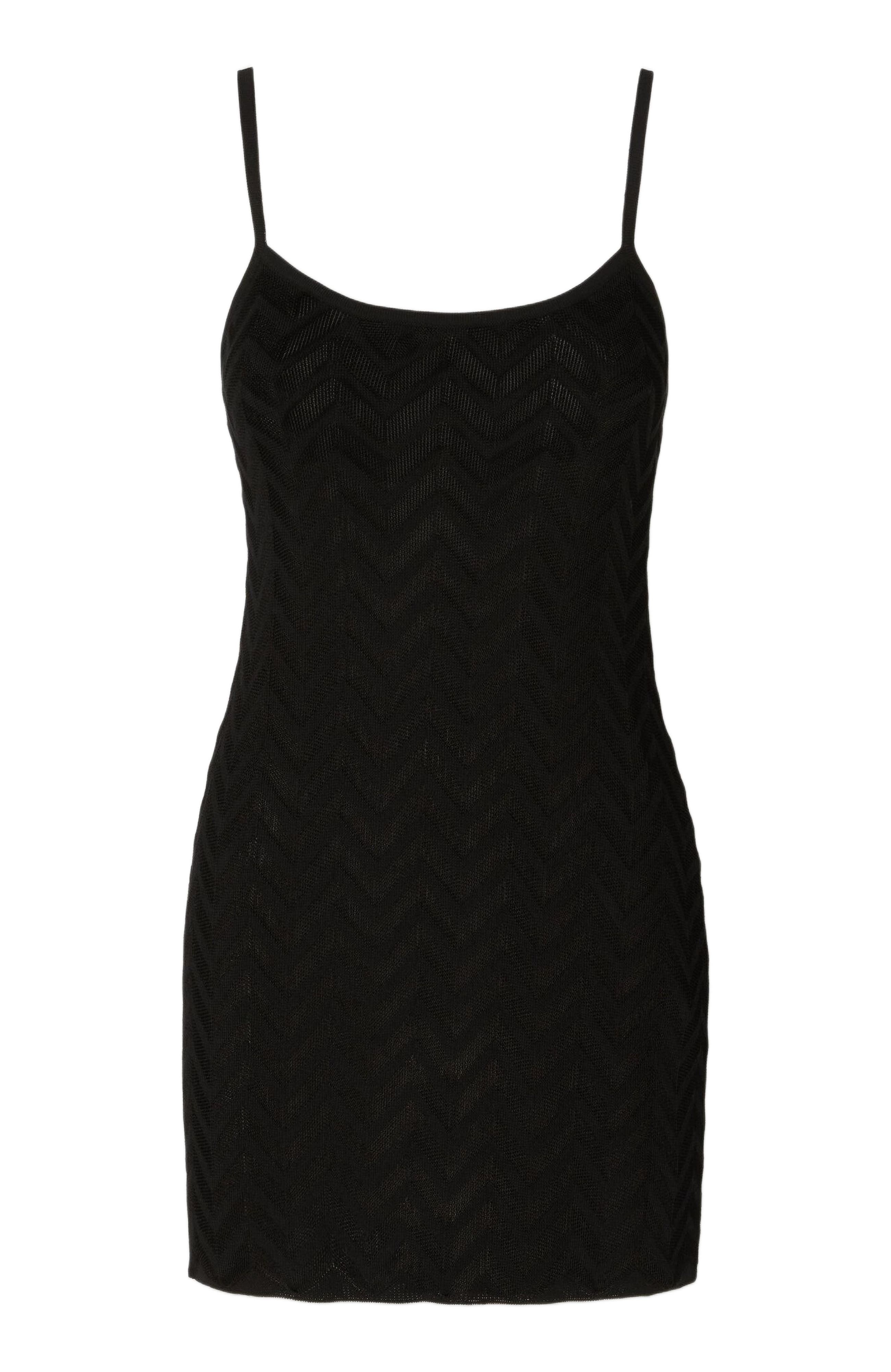 Missoni Tonal Chevron Sleeveless Mini-dress in Black at Nordstrom - 2