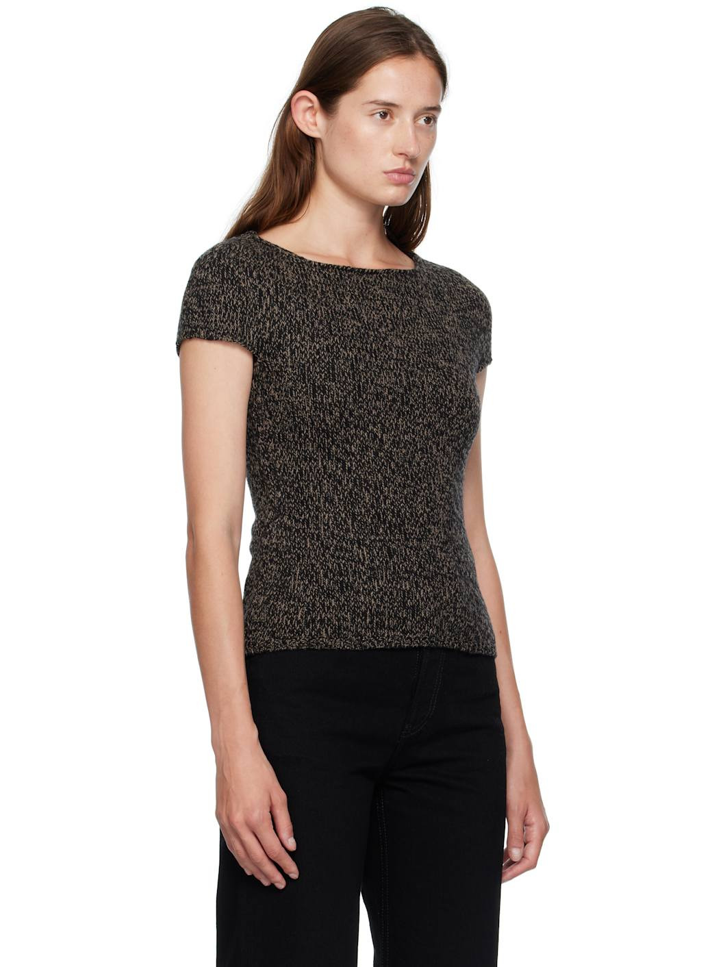 Brown Sculpt Top - 2