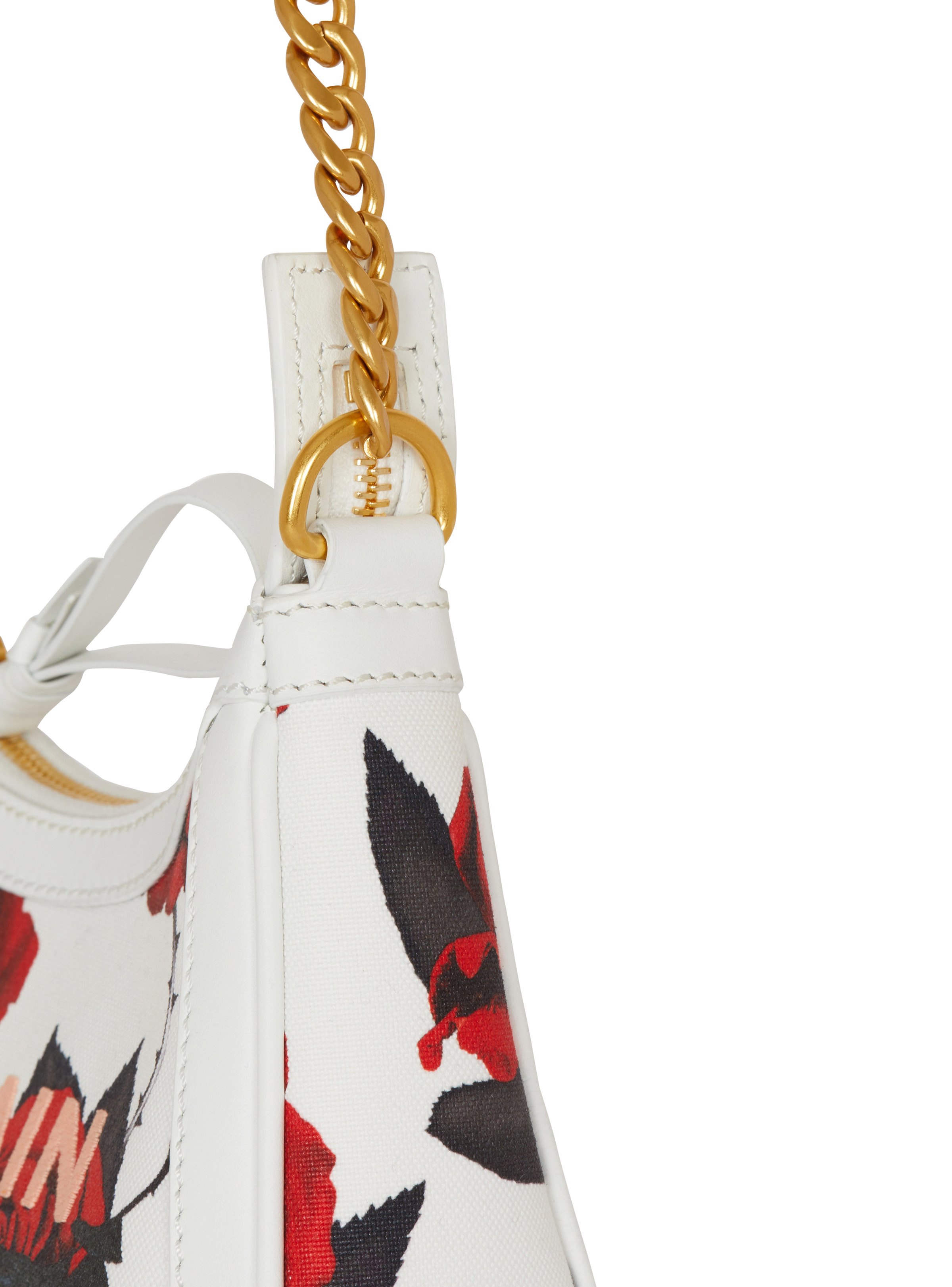 Canvas B-Army Shoulder bag with a Roses print - 5