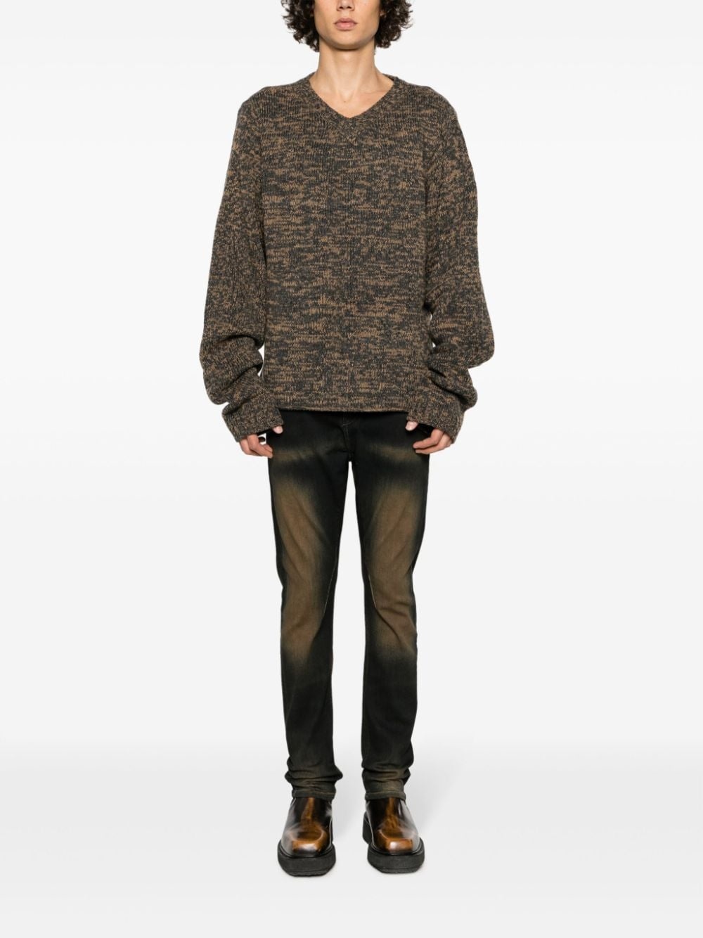 intarsia-knit wool jumper - 2