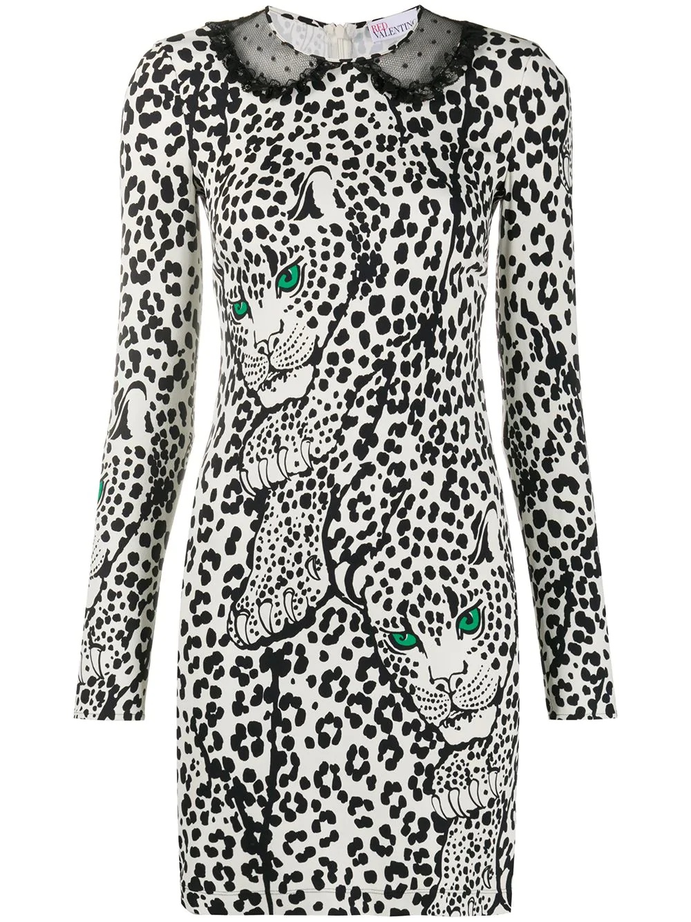 leopard pattern dress - 1