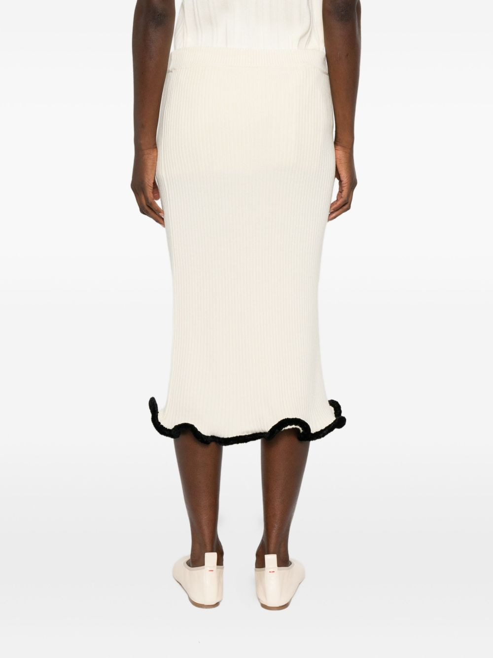 asymmetric midi skirt - 4