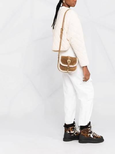 Golden Goose Rodeo shearling-trim shoulder bag outlook