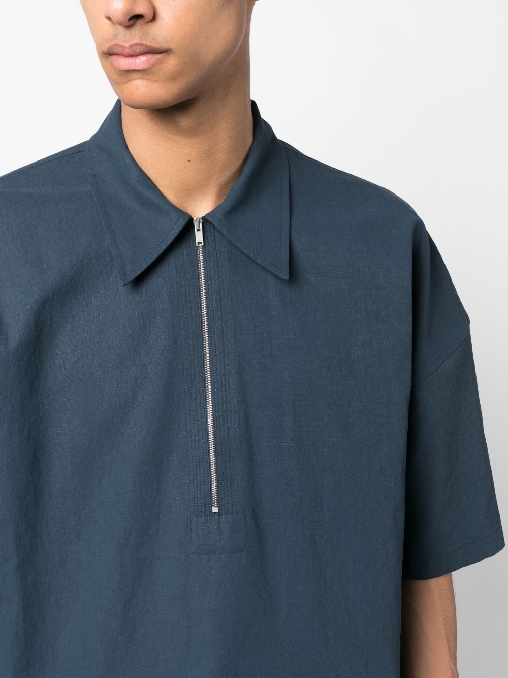 boxy linen shirt - 5