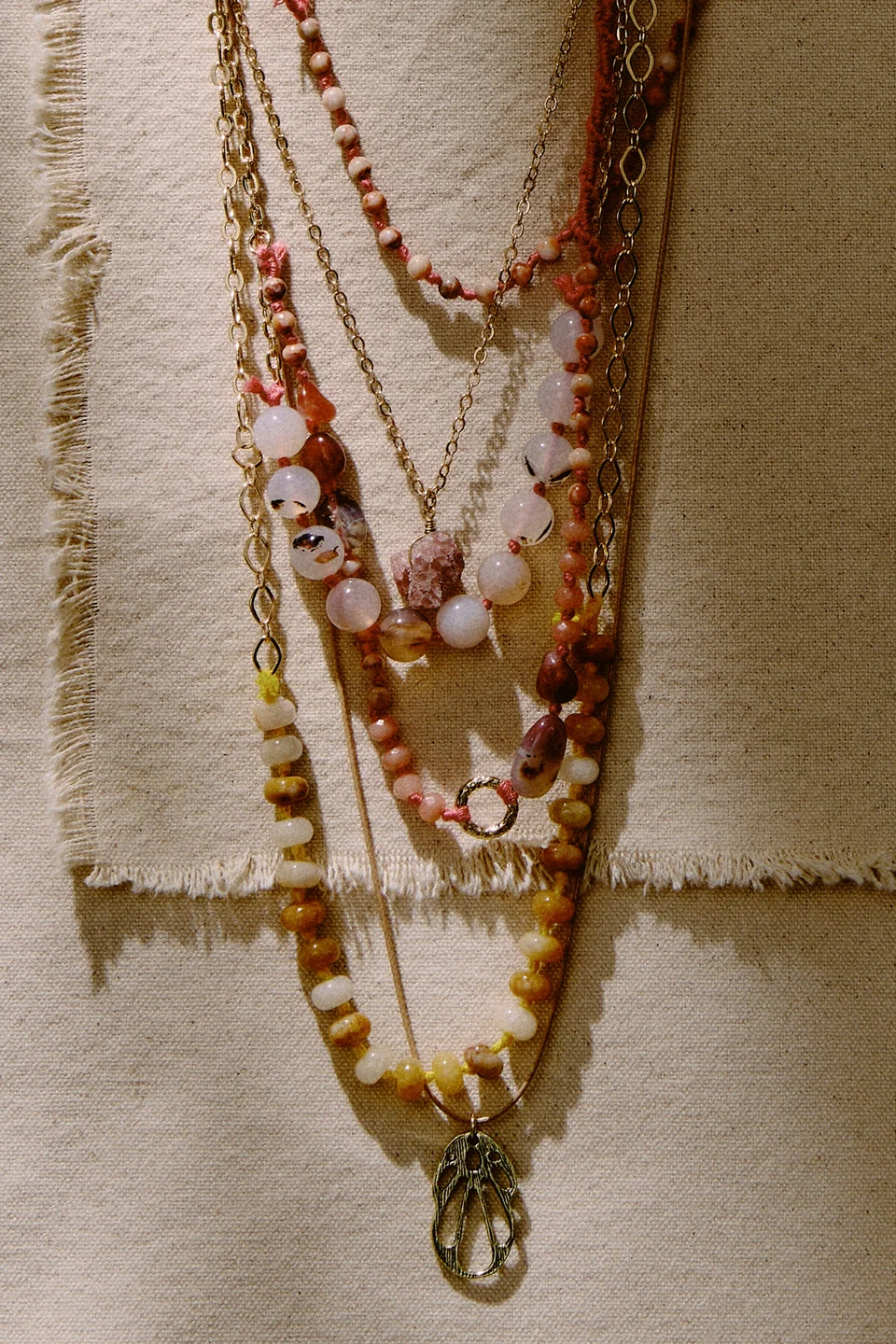 Hailee Semiprecious Beaded Necklace - 1